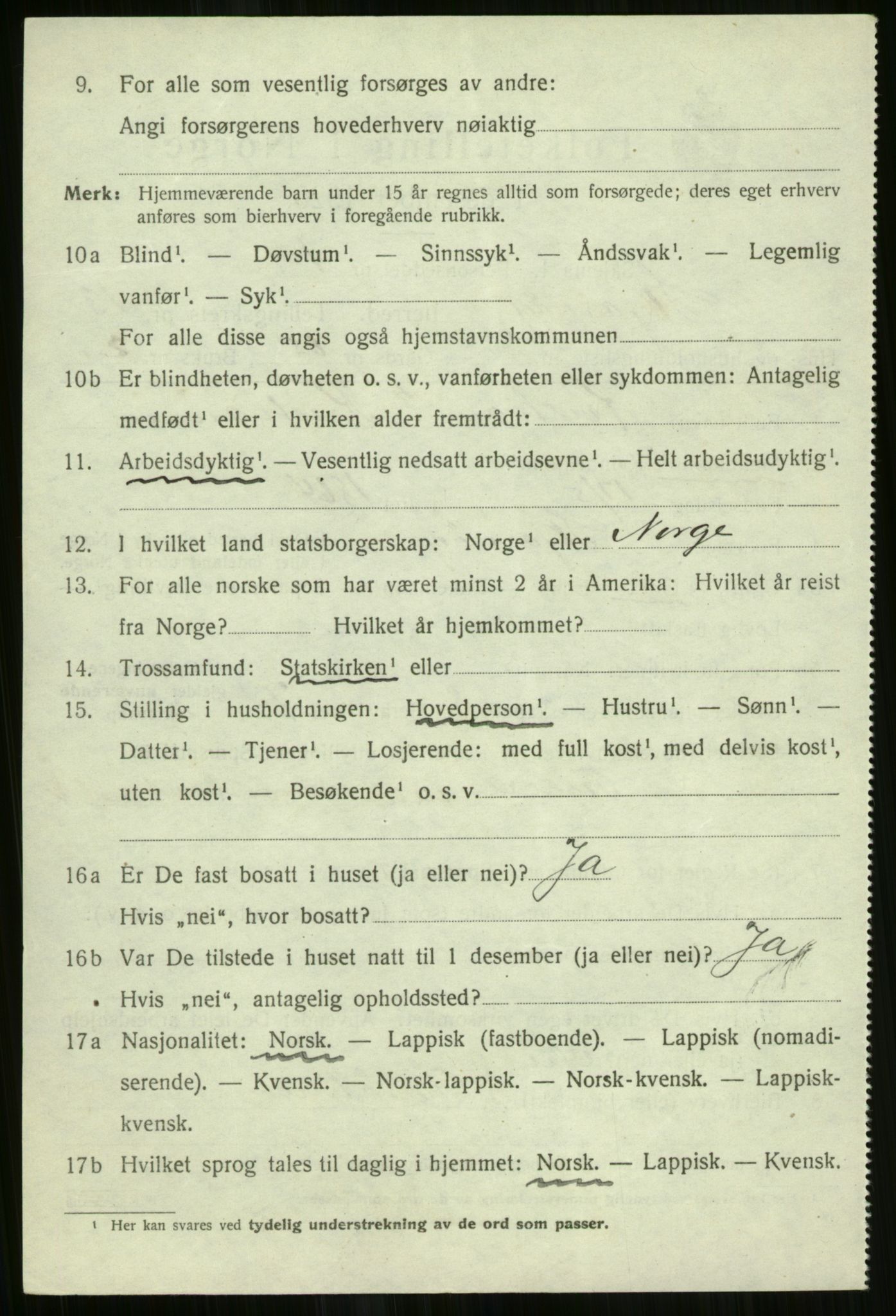 SATØ, Folketelling 1920 for 1941 Skjervøy herred, 1920, s. 6698