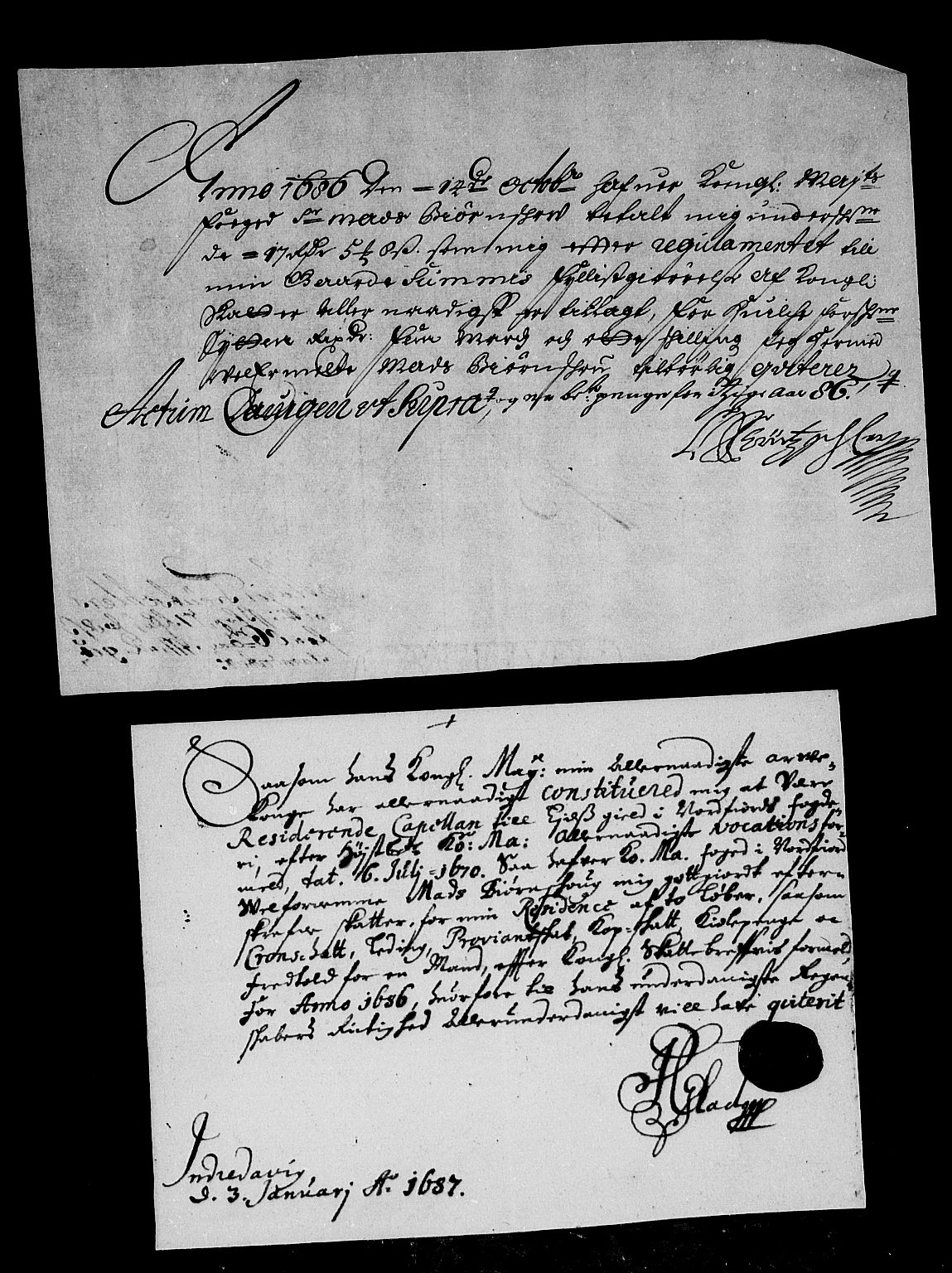 Rentekammeret inntil 1814, Reviderte regnskaper, Stiftamtstueregnskaper, Bergen stiftamt, AV/RA-EA-6043/R/Rc/L0080: Bergen stiftamt, 1686