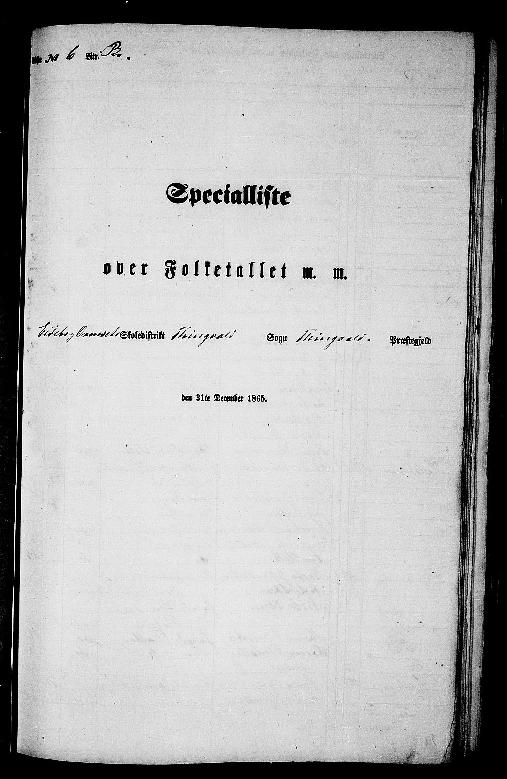 RA, Folketelling 1865 for 1560P Tingvoll prestegjeld, 1865, s. 93