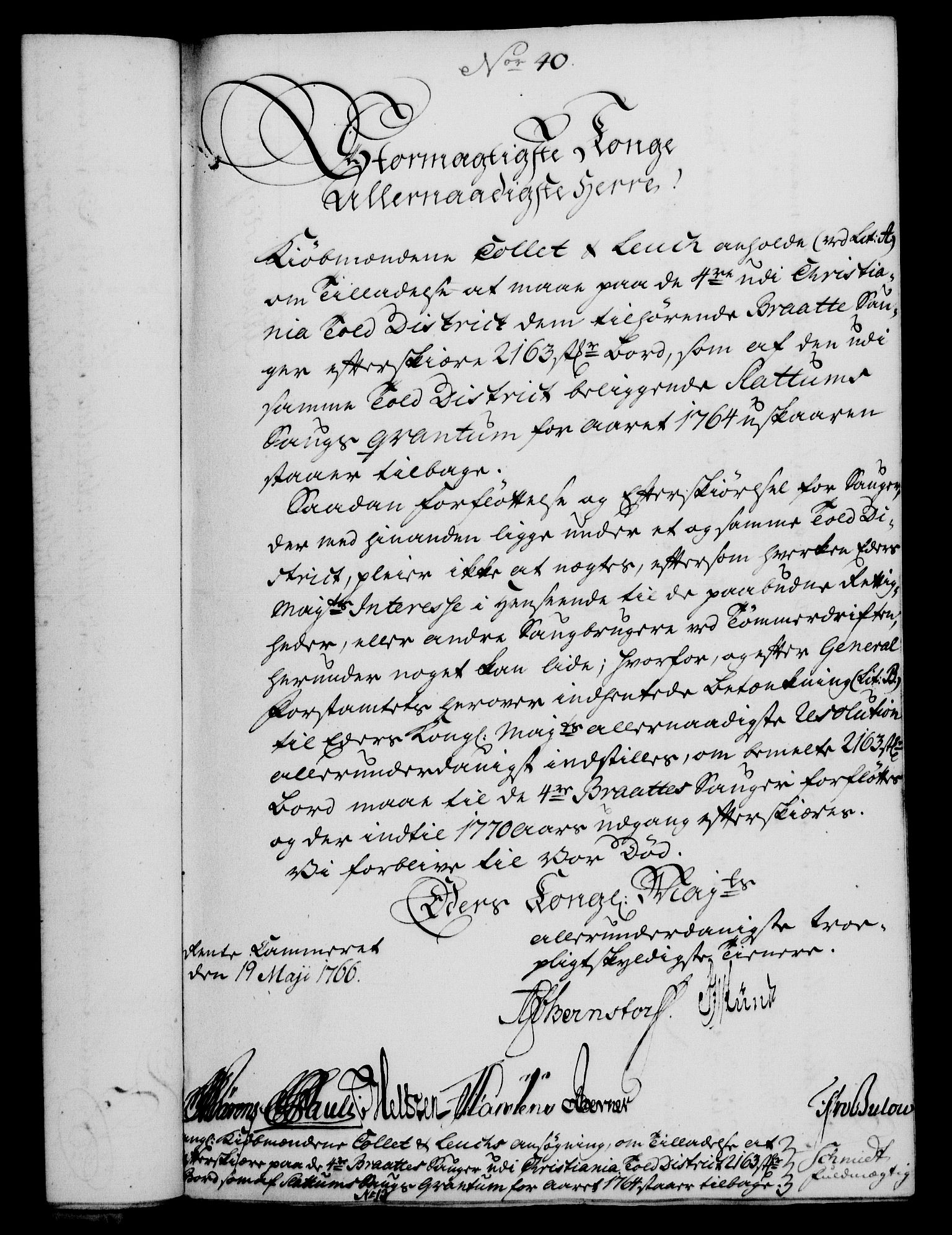 Rentekammeret, Kammerkanselliet, RA/EA-3111/G/Gf/Gfa/L0048: Norsk relasjons- og resolusjonsprotokoll (merket RK 52.48), 1766, s. 217