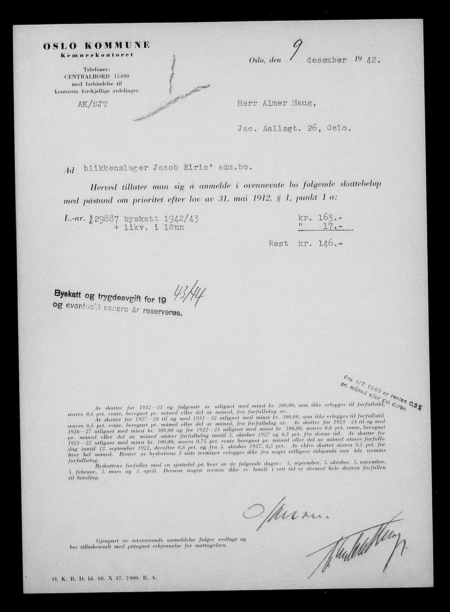 Justisdepartementet, Tilbakeføringskontoret for inndratte formuer, AV/RA-S-1564/H/Hc/Hcc/L0932: --, 1945-1947, s. 546