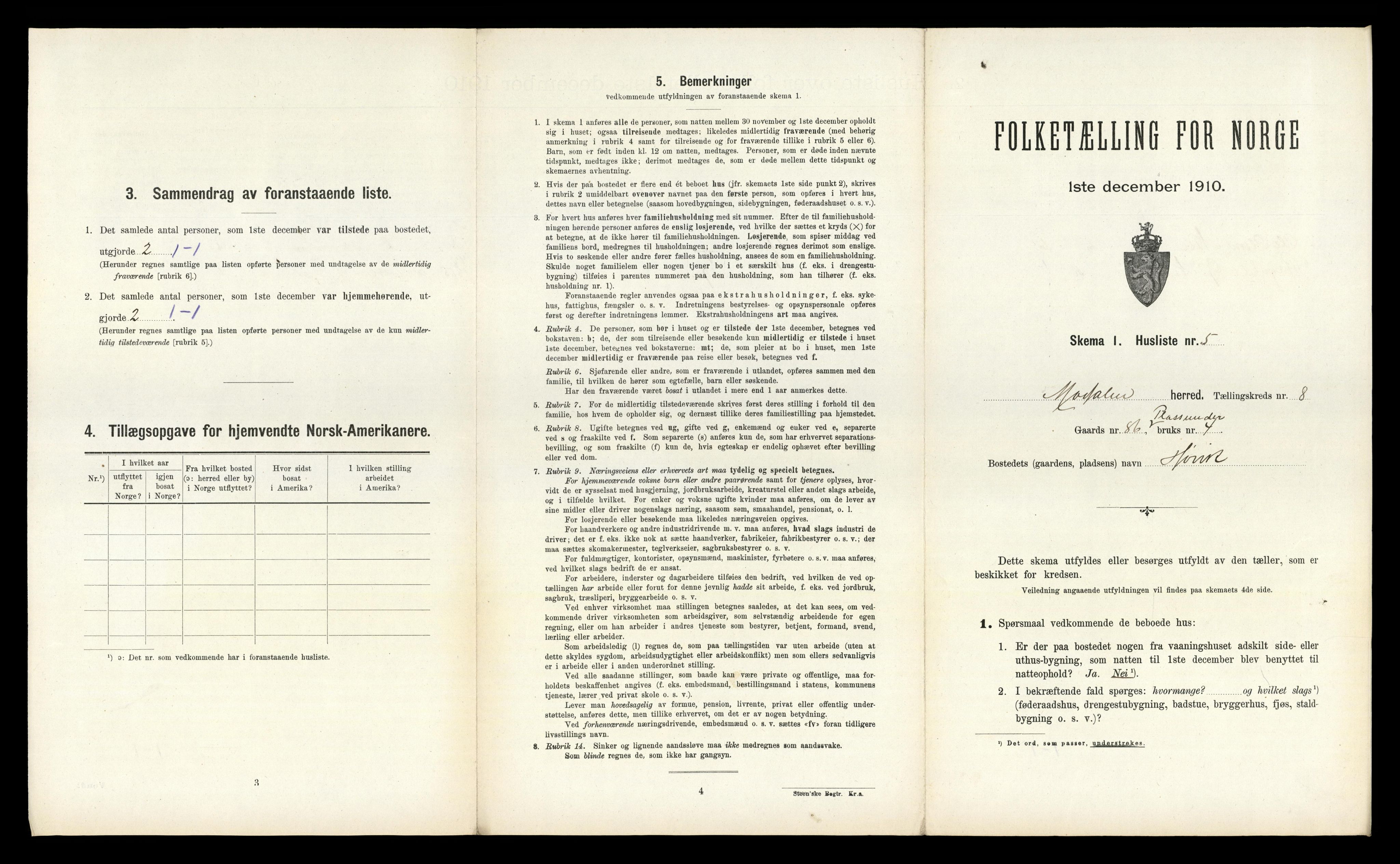 RA, Folketelling 1910 for 1252 Modalen herred, 1910, s. 215