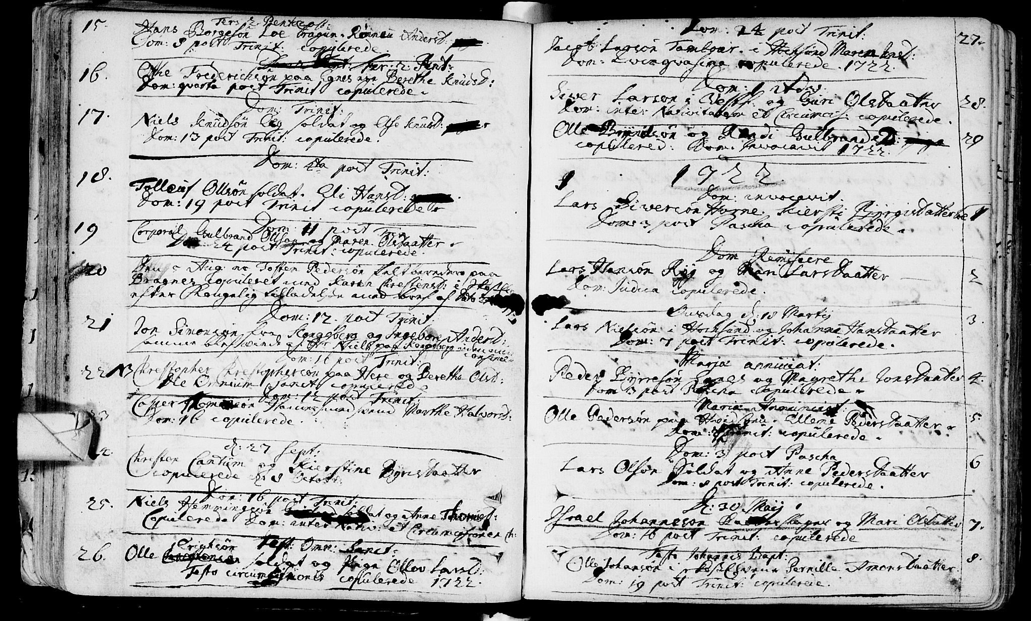 Eiker kirkebøker, AV/SAKO-A-4/F/Fa/L0005: Ministerialbok nr. I 5 /1, 1705-1759