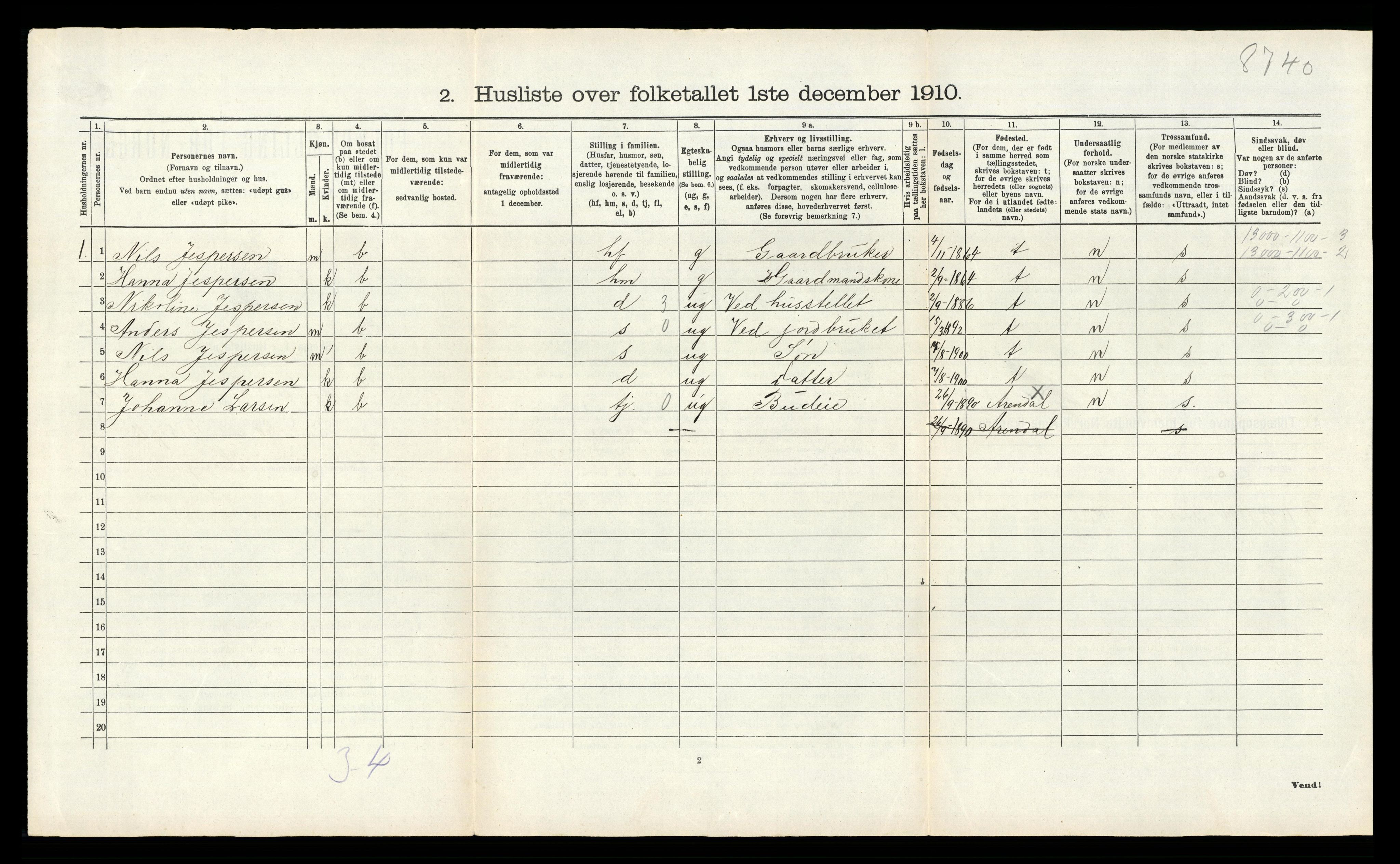 RA, Folketelling 1910 for 0720 Stokke herred, 1910, s. 689