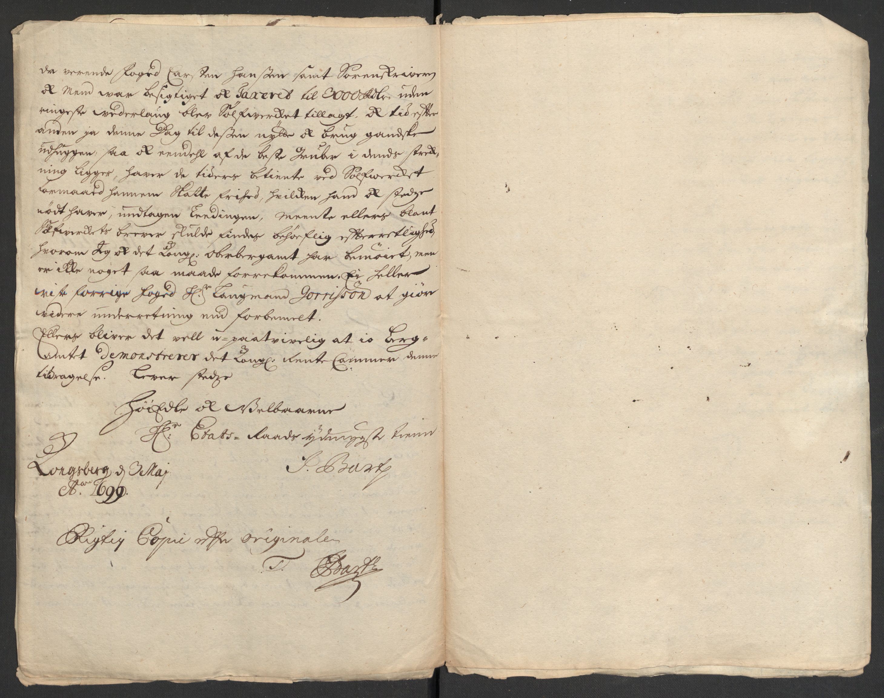 Rentekammeret inntil 1814, Reviderte regnskaper, Fogderegnskap, AV/RA-EA-4092/R24/L1577: Fogderegnskap Numedal og Sandsvær, 1698-1700, s. 191