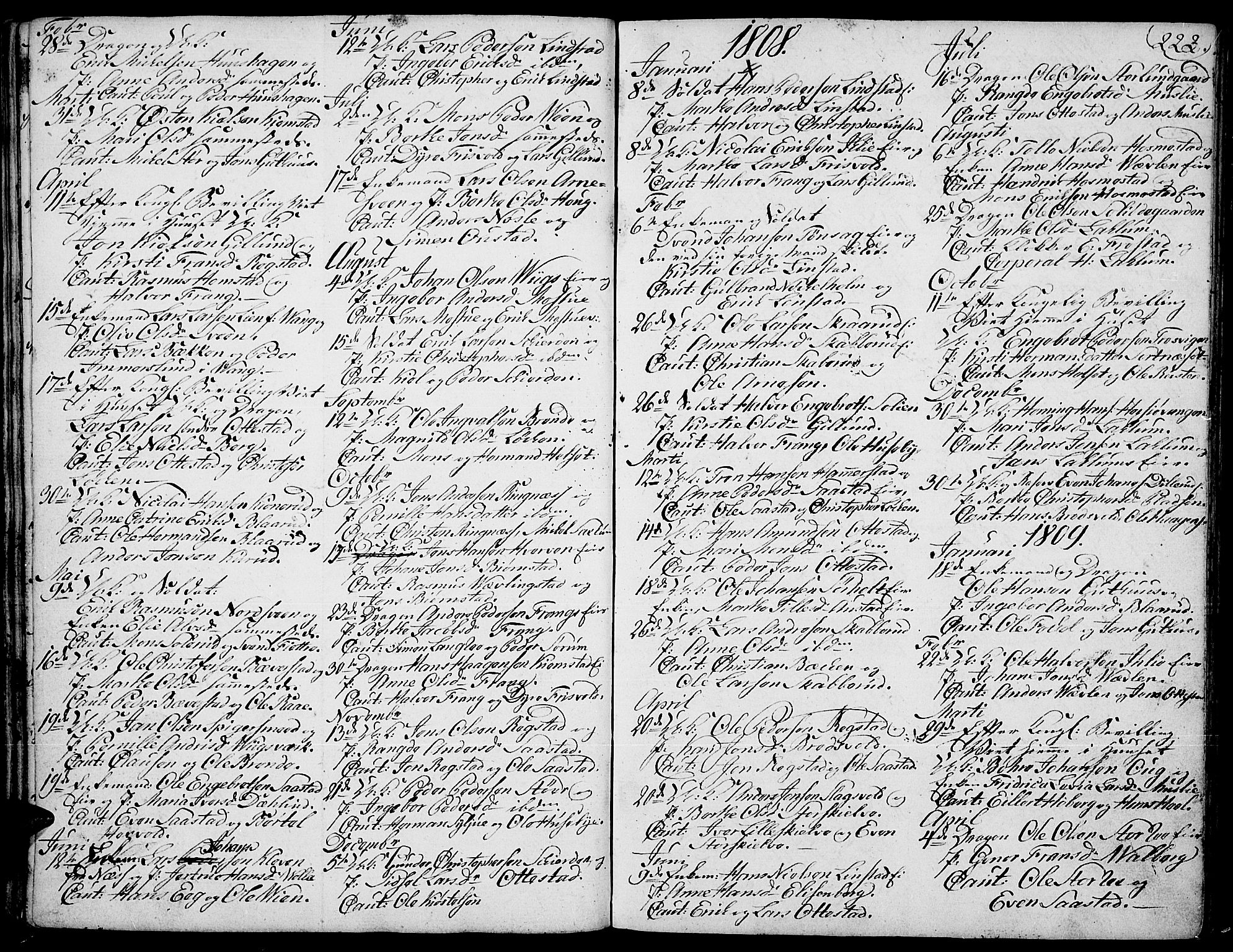 Stange prestekontor, AV/SAH-PREST-002/K/L0007: Ministerialbok nr. 7, 1788-1813, s. 222-223