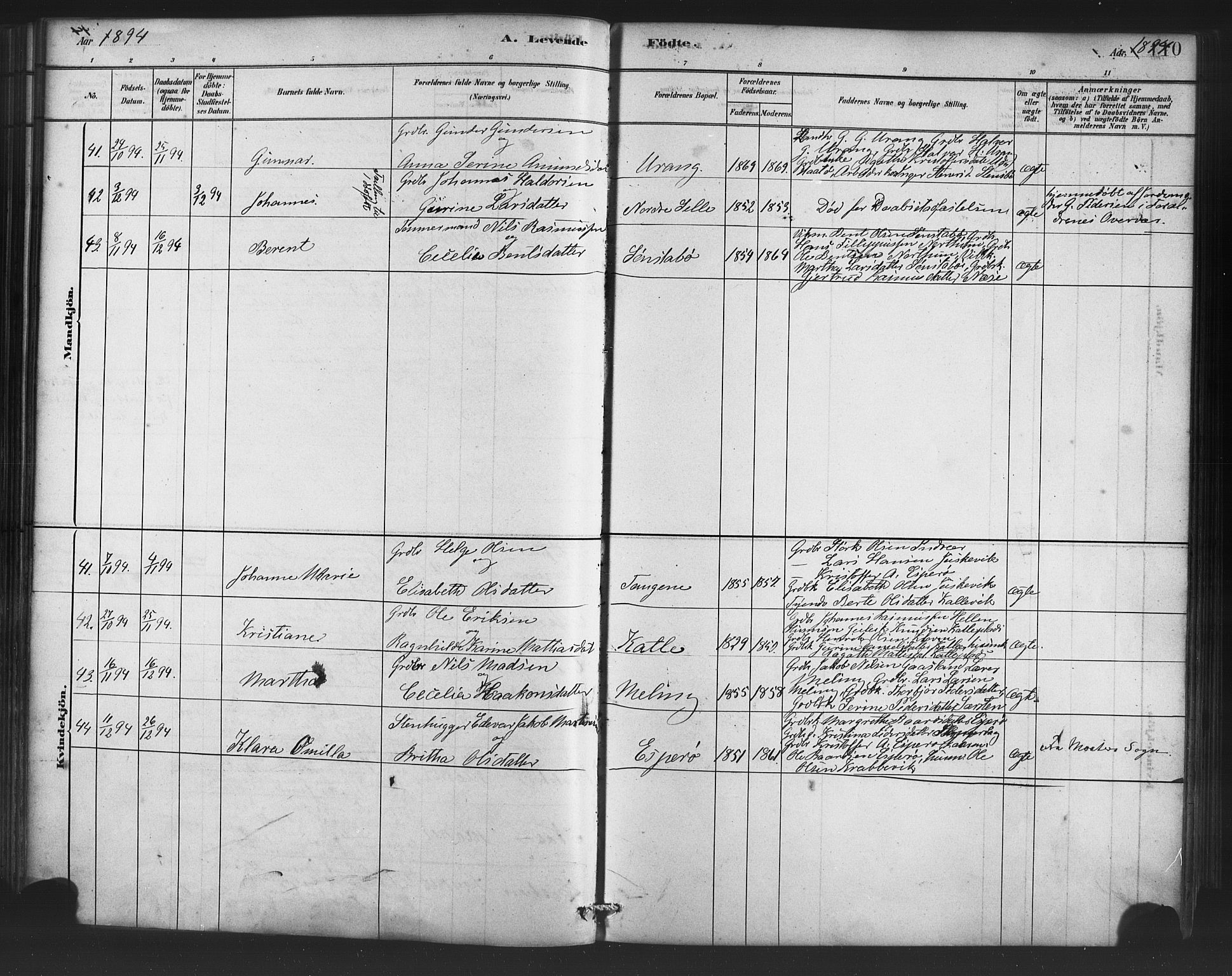 Finnås sokneprestembete, AV/SAB-A-99925/H/Ha/Haa/Haac/L0001: Ministerialbok nr. C 1, 1881-1894, s. 110