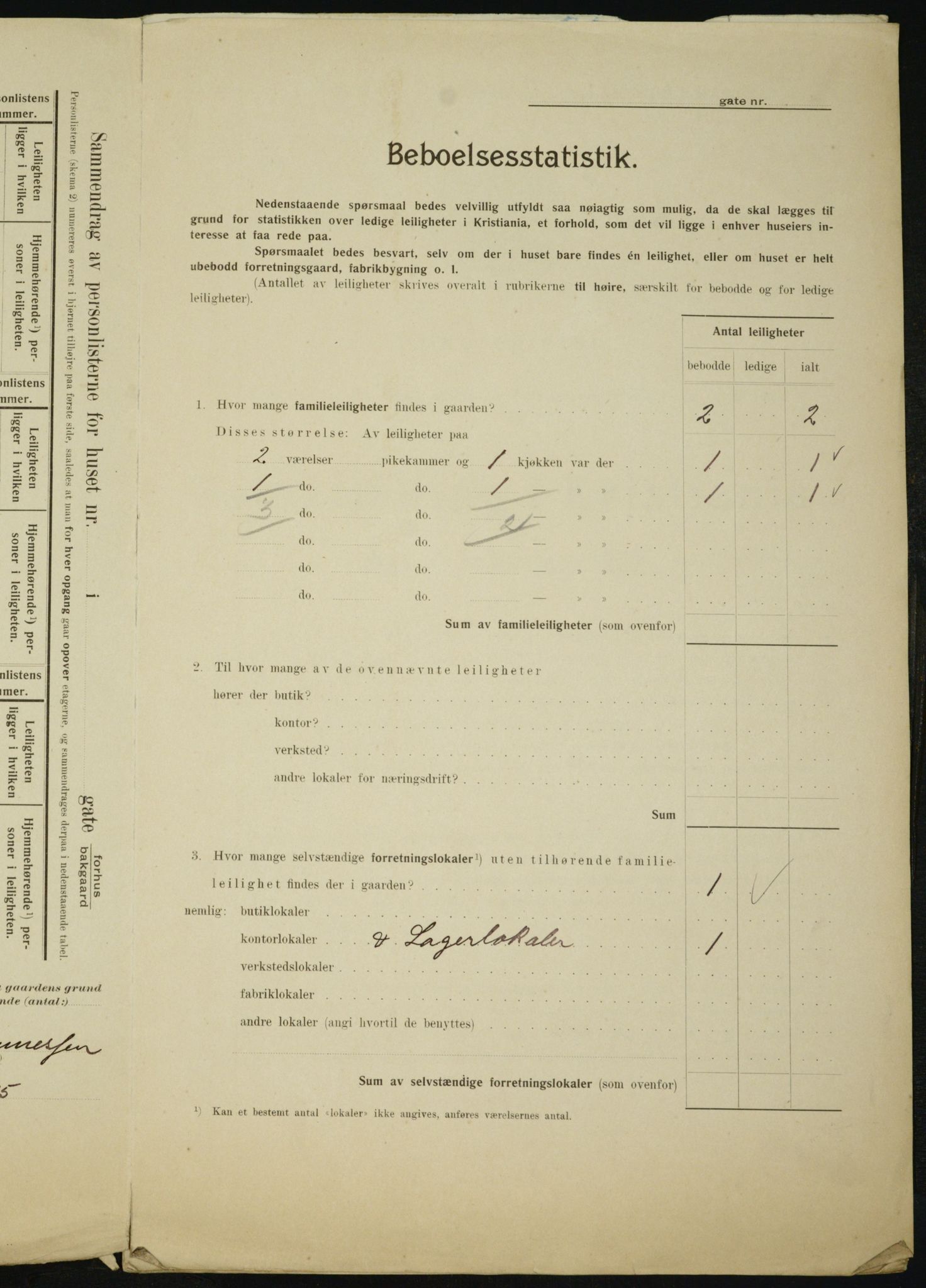 OBA, Kommunal folketelling 1.2.1910 for Kristiania, 1910, s. 7831