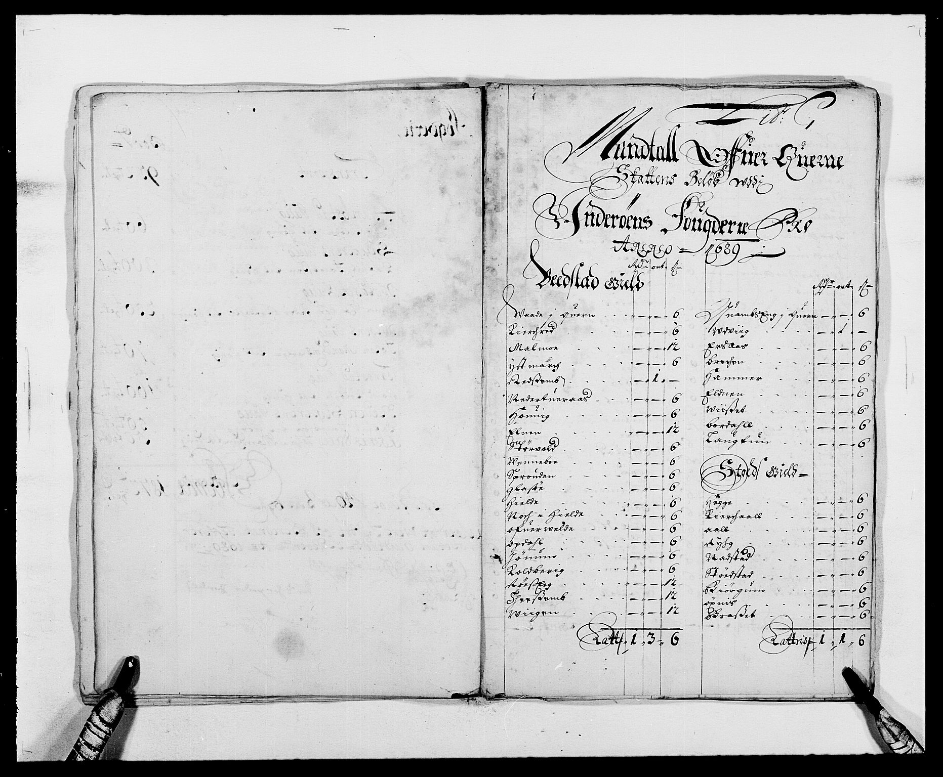 Rentekammeret inntil 1814, Reviderte regnskaper, Fogderegnskap, AV/RA-EA-4092/R63/L4306: Fogderegnskap Inderøy, 1687-1689, s. 401