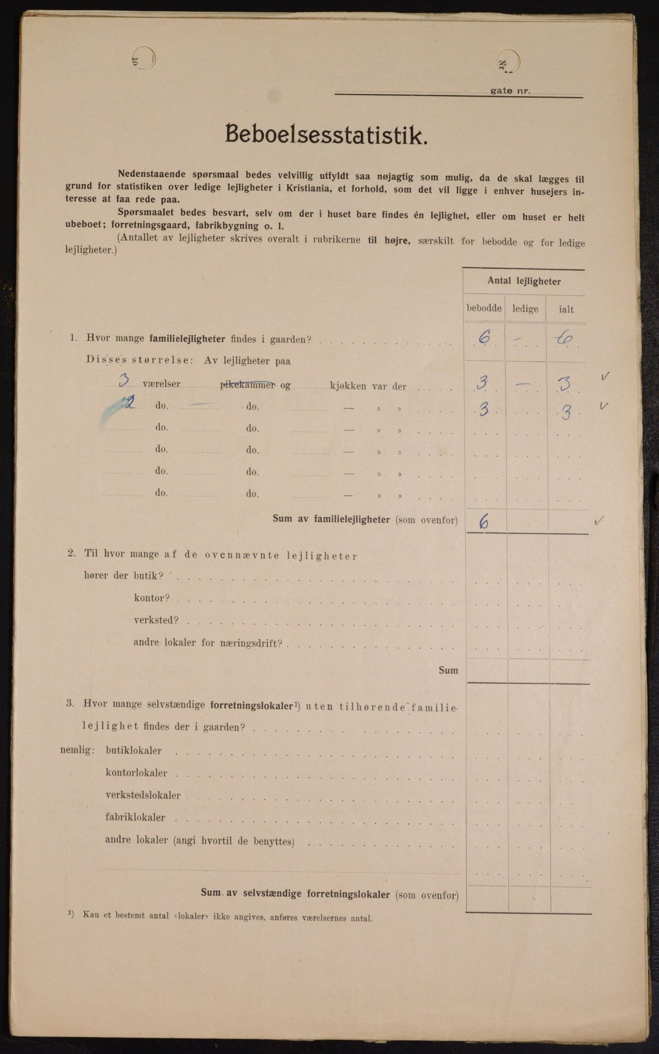 OBA, Kommunal folketelling 1.2.1909 for Kristiania kjøpstad, 1909, s. 2082