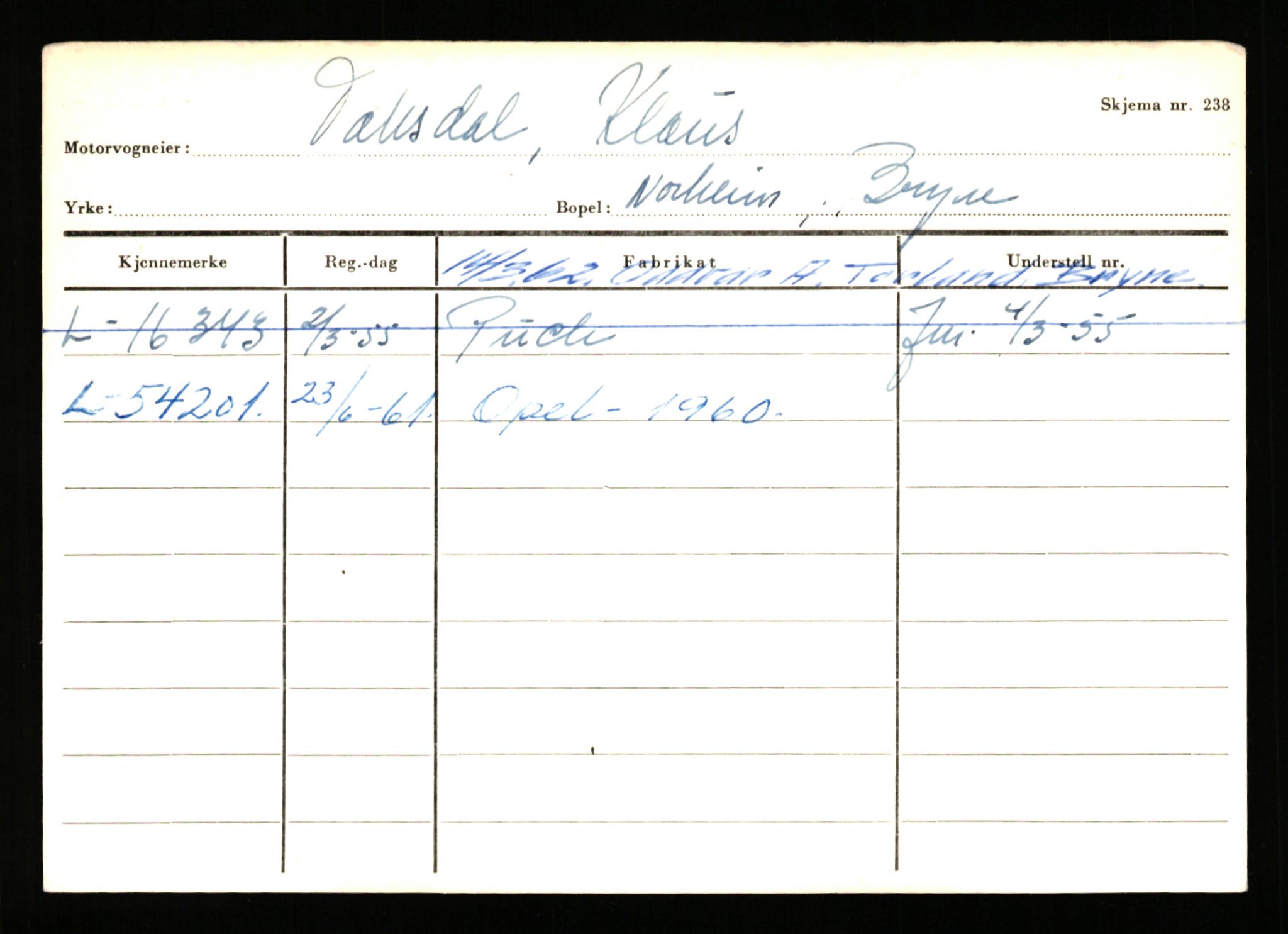 Stavanger trafikkstasjon, AV/SAST-A-101942/0/H/L0038: Sørbø - Tjeltveit, 1930-1971, s. 1161