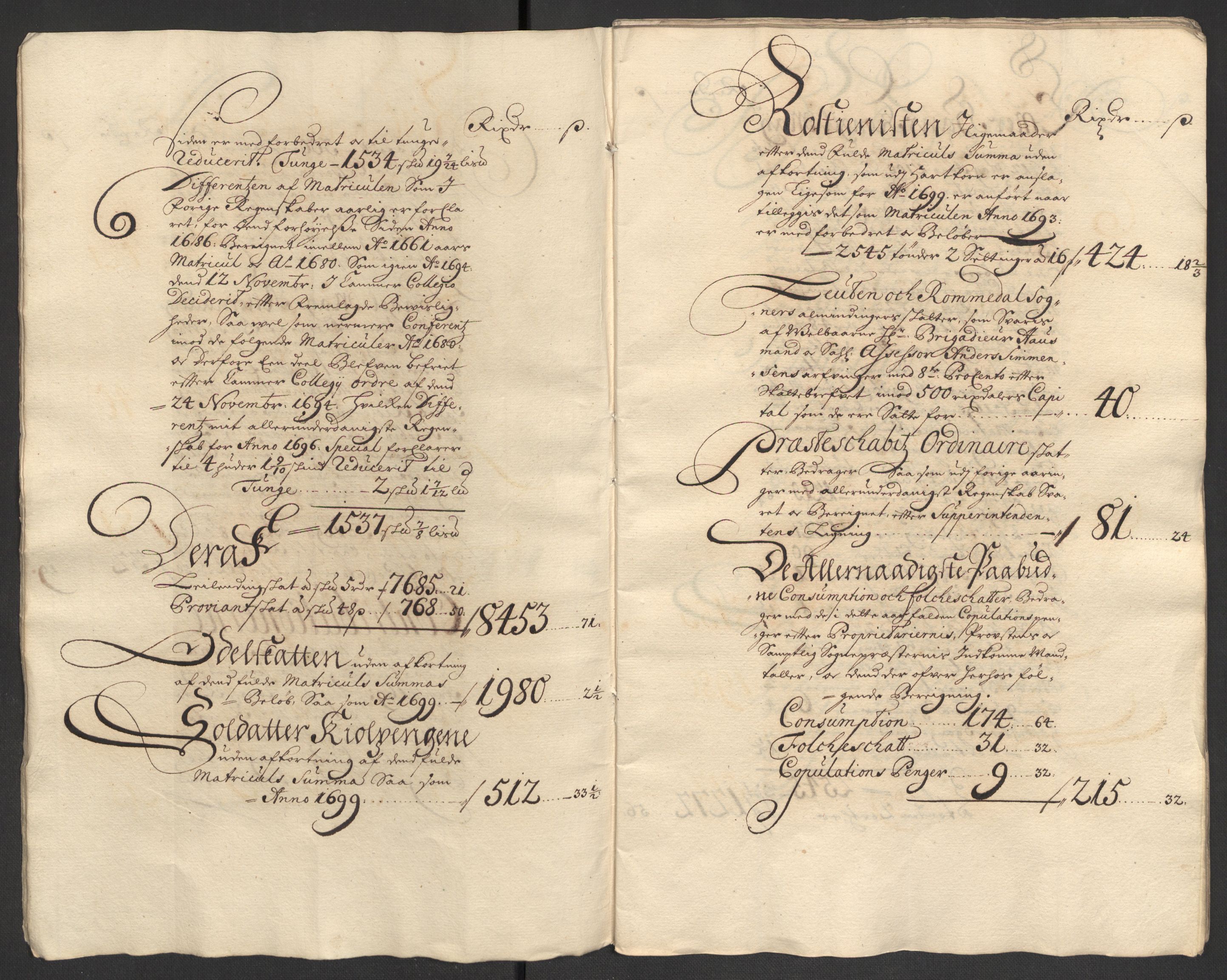 Rentekammeret inntil 1814, Reviderte regnskaper, Fogderegnskap, AV/RA-EA-4092/R16/L1039: Fogderegnskap Hedmark, 1700, s. 7