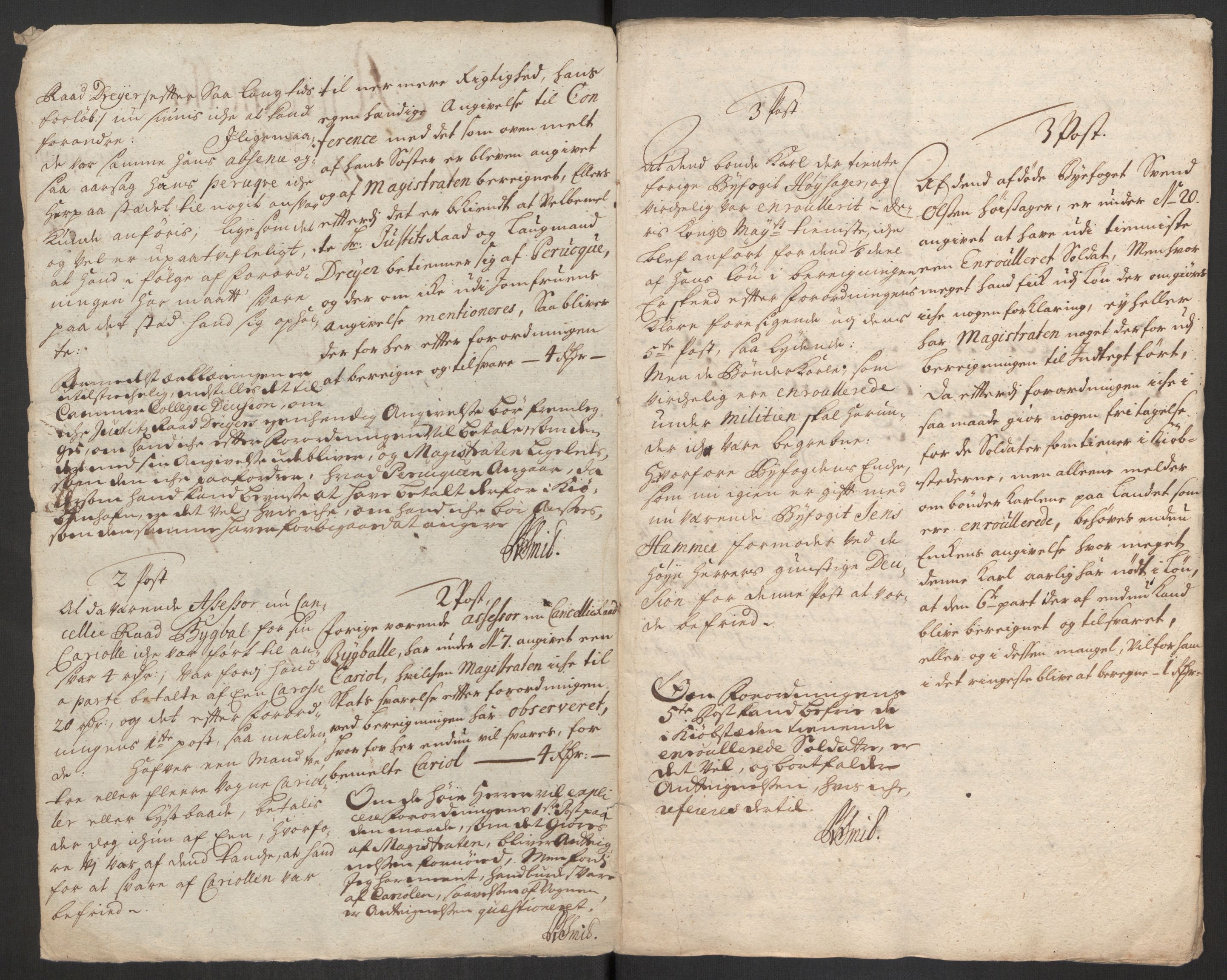 Rentekammeret inntil 1814, Reviderte regnskaper, Byregnskaper, AV/RA-EA-4066/R/Rs/L0507: [S3] Kontribusjonsregnskap, 1699-1711, s. 704
