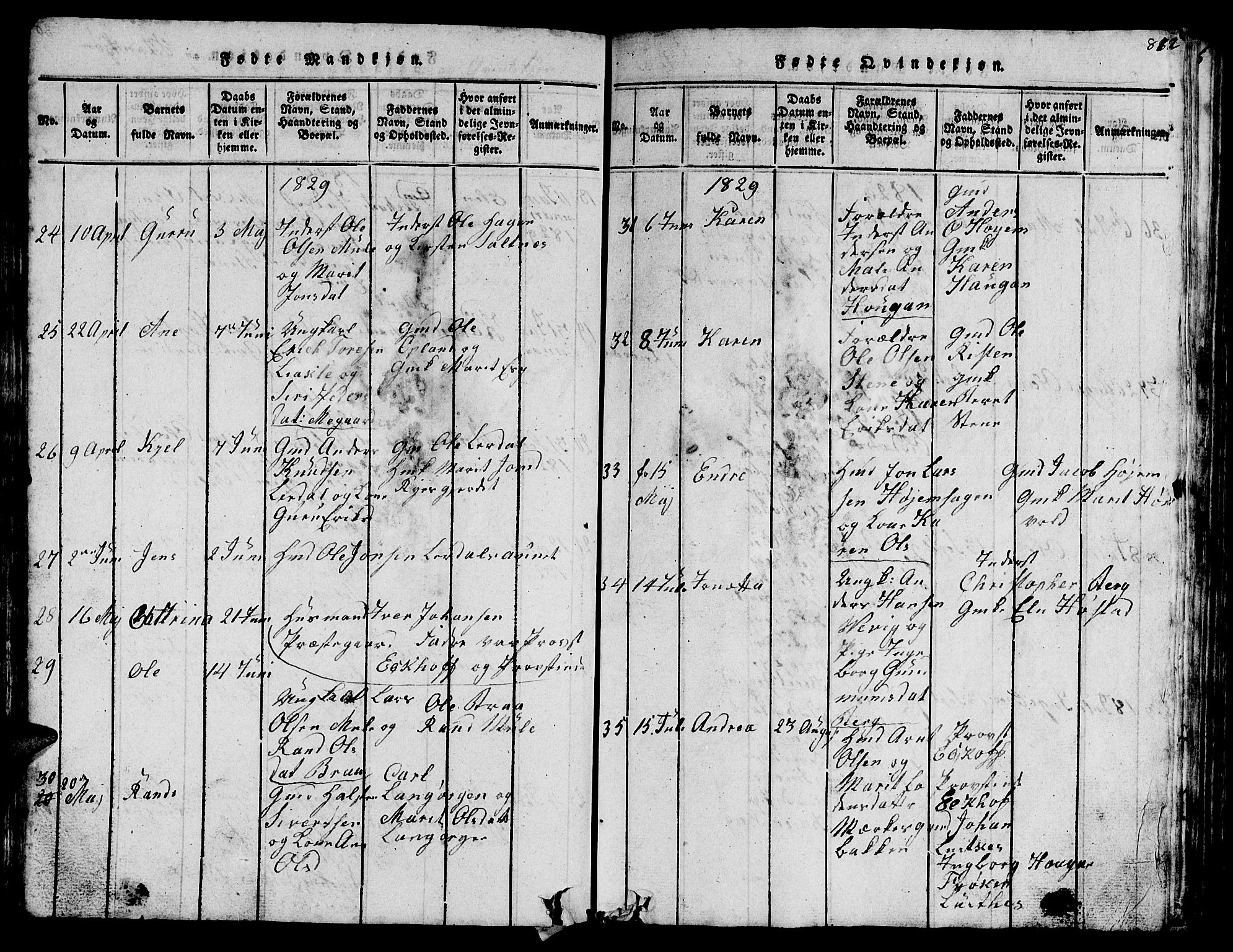 Ministerialprotokoller, klokkerbøker og fødselsregistre - Sør-Trøndelag, SAT/A-1456/612/L0385: Klokkerbok nr. 612C01, 1816-1845, s. 81