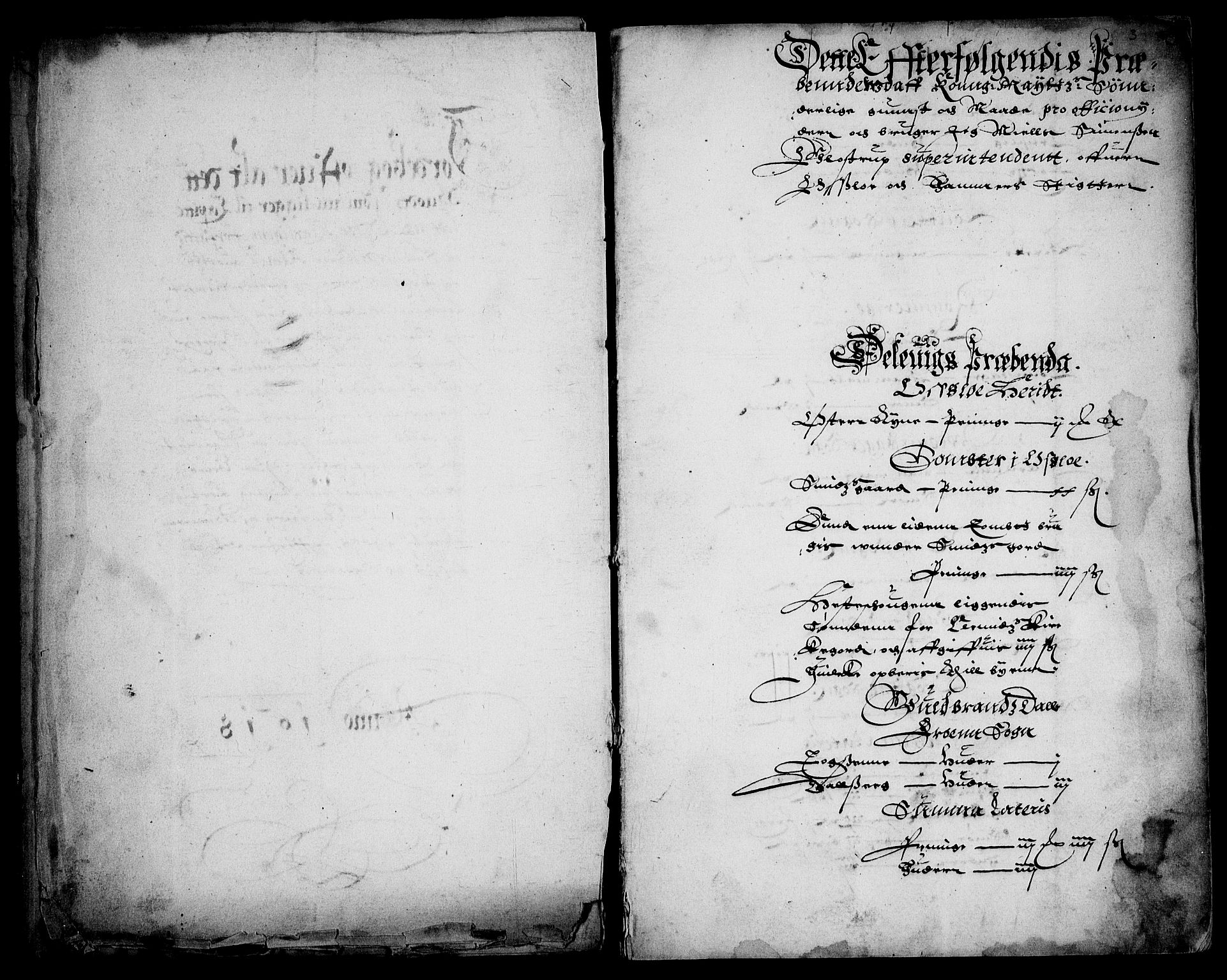 Rentekammeret inntil 1814, Realistisk ordnet avdeling, RA/EA-4070/Fc/Fca/L0001/0001: [Ca I]  Akershus stift / Oslo kapitels og Tønsberg prostis jordebok, 1618, s. 2-3