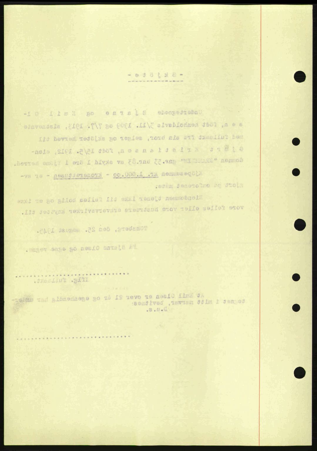 Tønsberg sorenskriveri, AV/SAKO-A-130/G/Ga/Gaa/L0017a: Pantebok nr. A17a, 1945-1945, Dagboknr: 1483/1945
