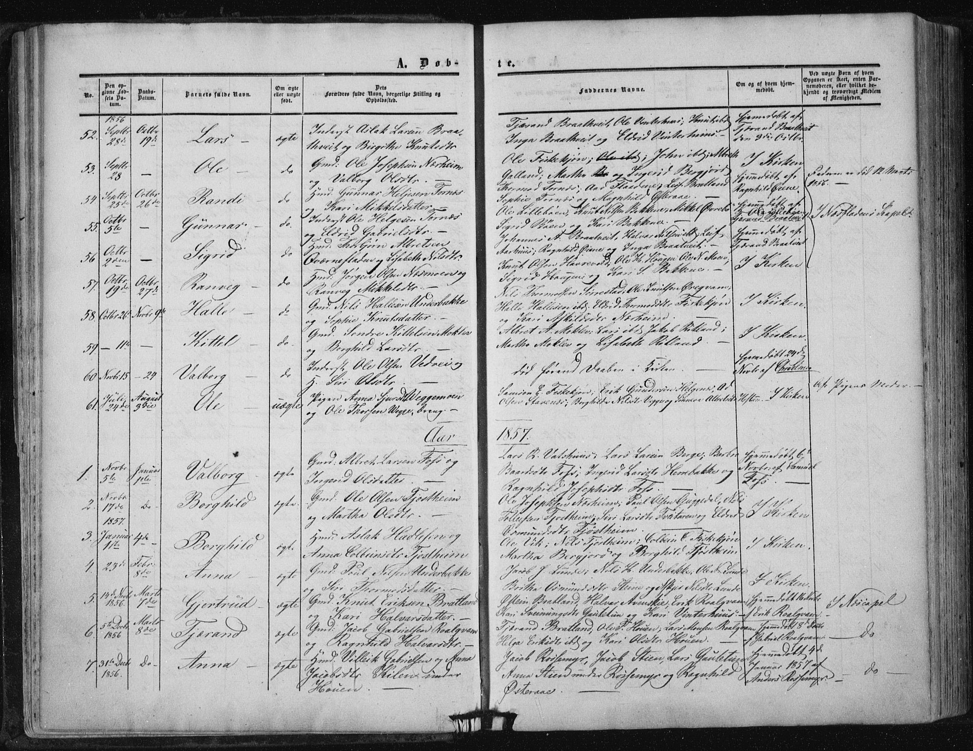 Suldal sokneprestkontor, AV/SAST-A-101845/01/IV/L0009: Ministerialbok nr. A 9, 1854-1868
