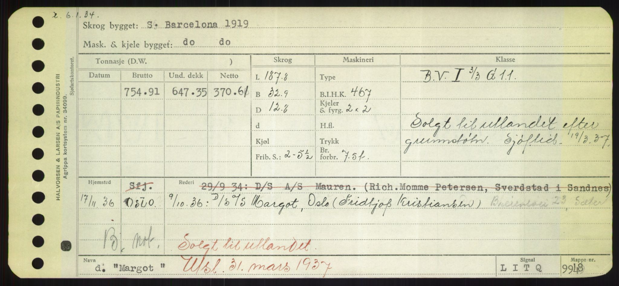 Sjøfartsdirektoratet med forløpere, Skipsmålingen, RA/S-1627/H/Hd/L0024: Fartøy, M-Mim, s. 221