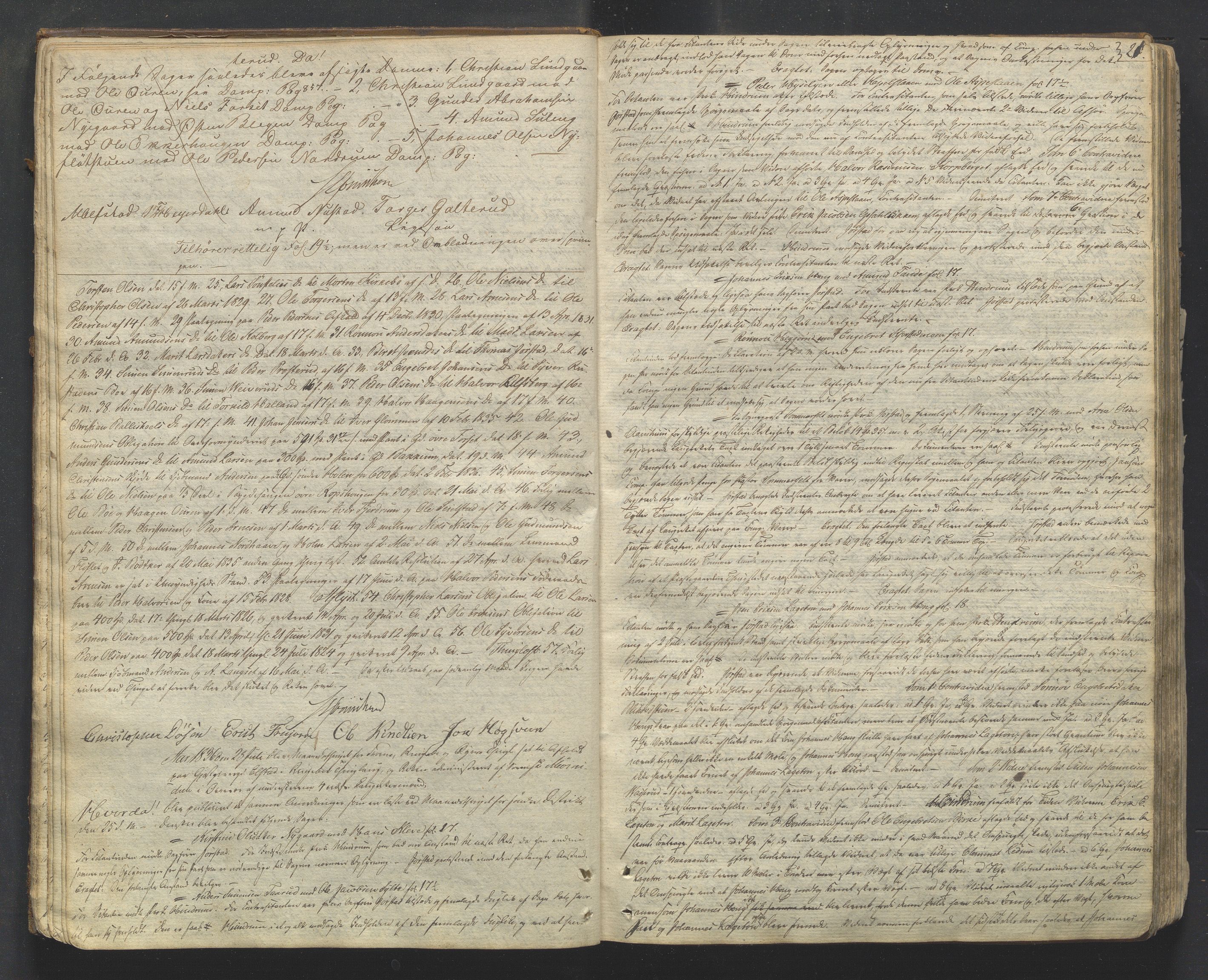 Mellom-Gudbrandsdal sorenskriveri, AV/SAH-TING-038/G/Gb/L0001: Tingbok, 1835-1849, s. 20b-21a