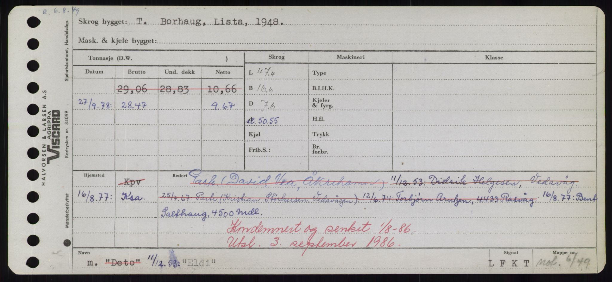 Sjøfartsdirektoratet med forløpere, Skipsmålingen, RA/S-1627/H/Hd/L0009: Fartøy, E, s. 231