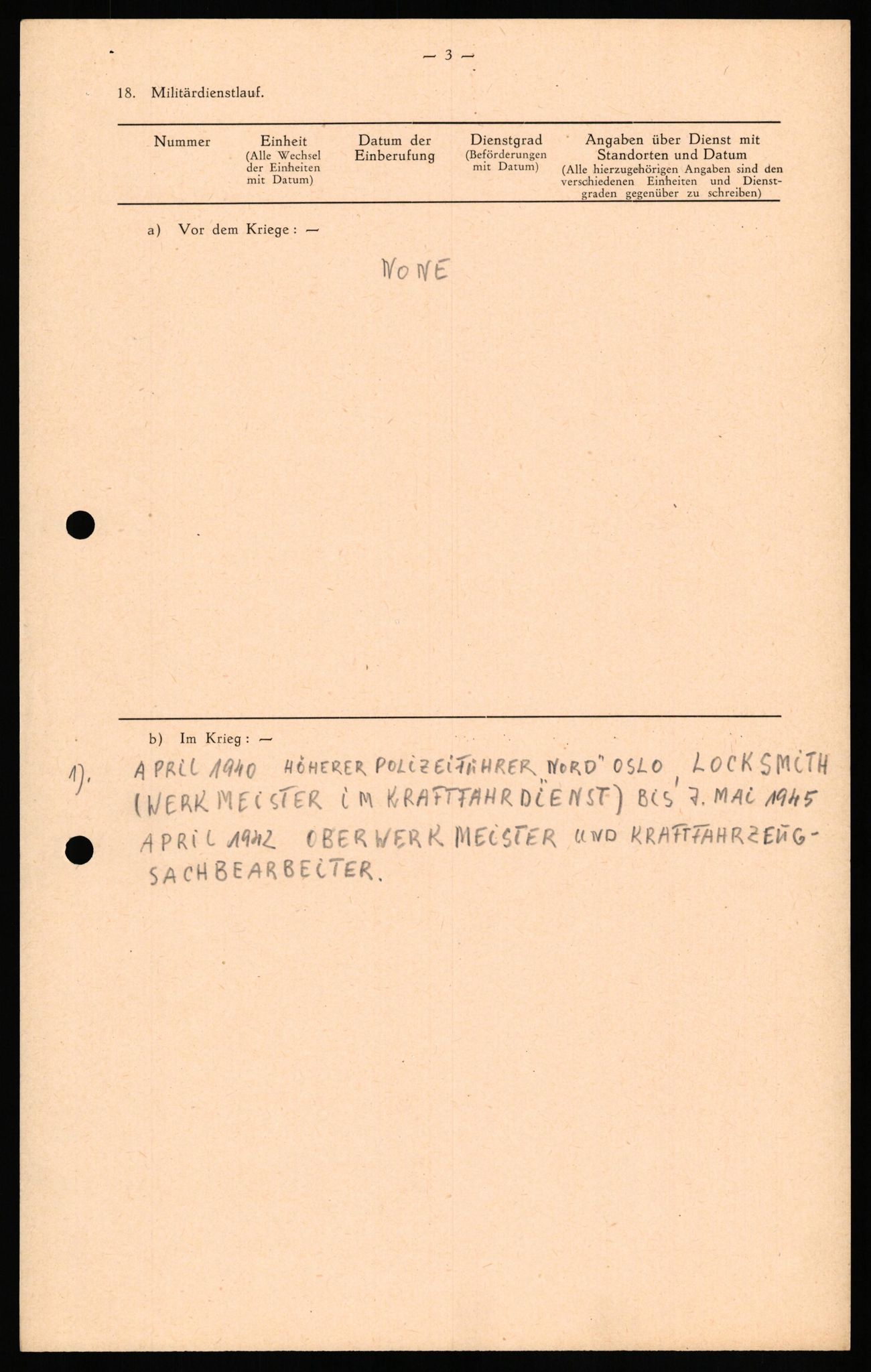 Forsvaret, Forsvarets overkommando II, AV/RA-RAFA-3915/D/Db/L0033: CI Questionaires. Tyske okkupasjonsstyrker i Norge. Tyskere., 1945-1946, s. 391