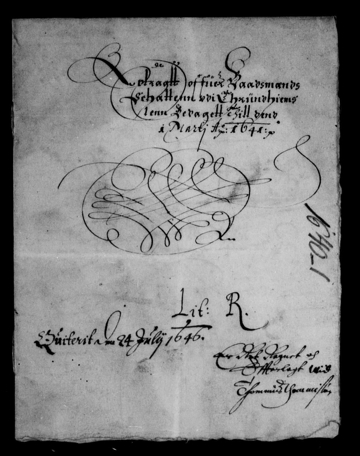 Rentekammeret inntil 1814, Reviderte regnskaper, Lensregnskaper, AV/RA-EA-5023/R/Rb/Rbw/L0070: Trondheim len, 1640-1642