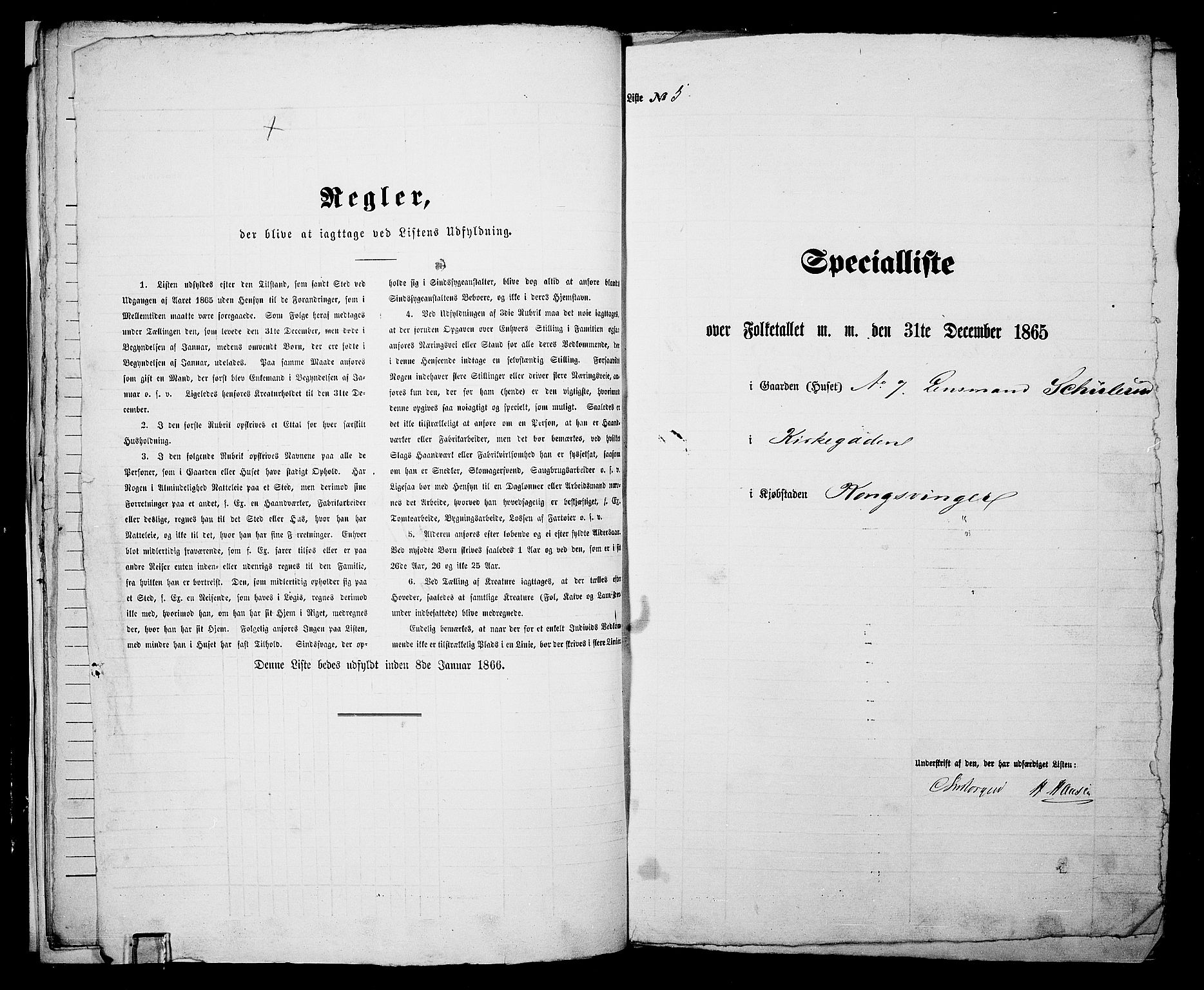 RA, Folketelling 1865 for 0402B Vinger prestegjeld, Kongsvinger kjøpstad, 1865, s. 16