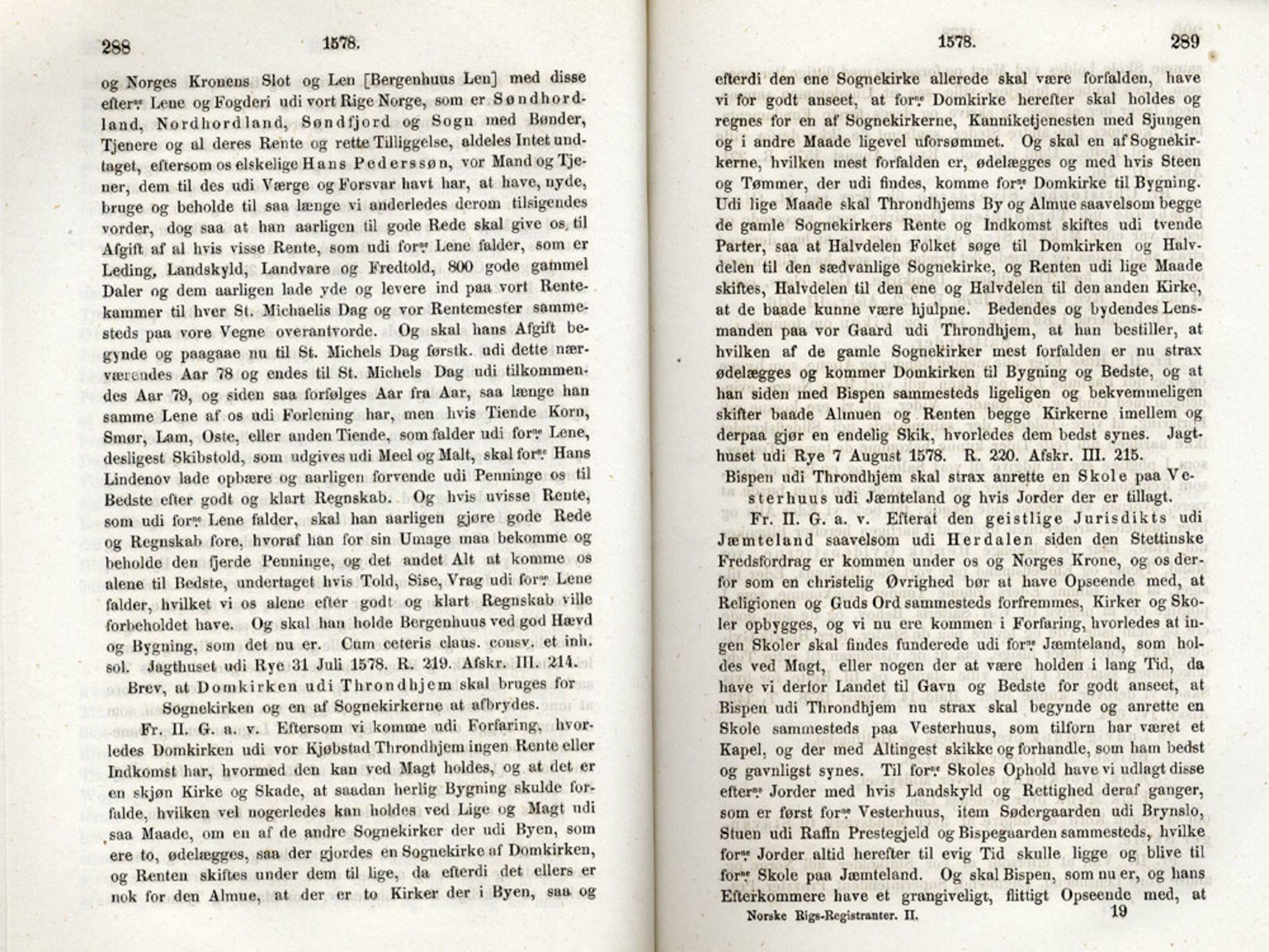 Publikasjoner utgitt av Det Norske Historiske Kildeskriftfond, PUBL/-/-/-: Norske Rigs-Registranter, bind 2, 1572-1588, s. 288-289