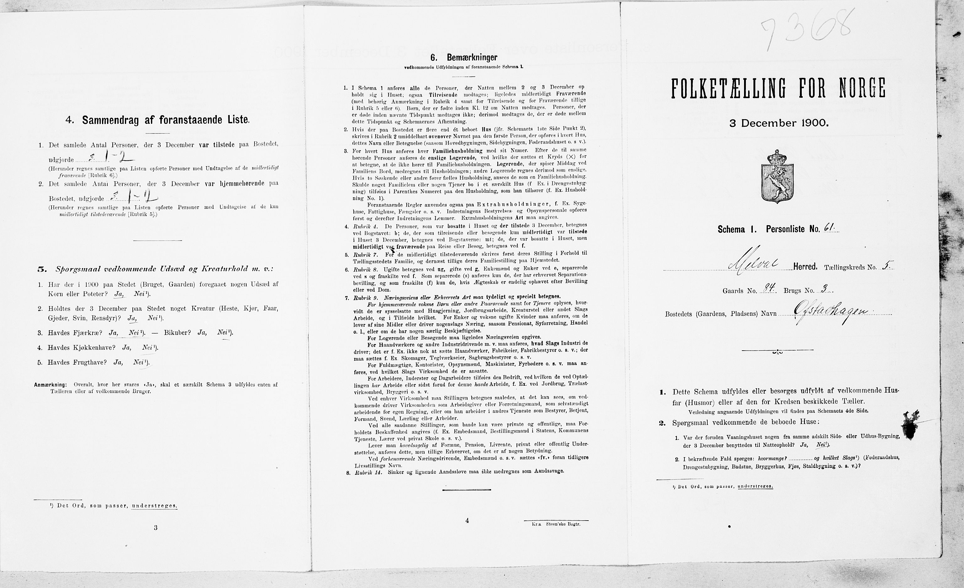 SAT, Folketelling 1900 for 1636 Meldal herred, 1900, s. 549