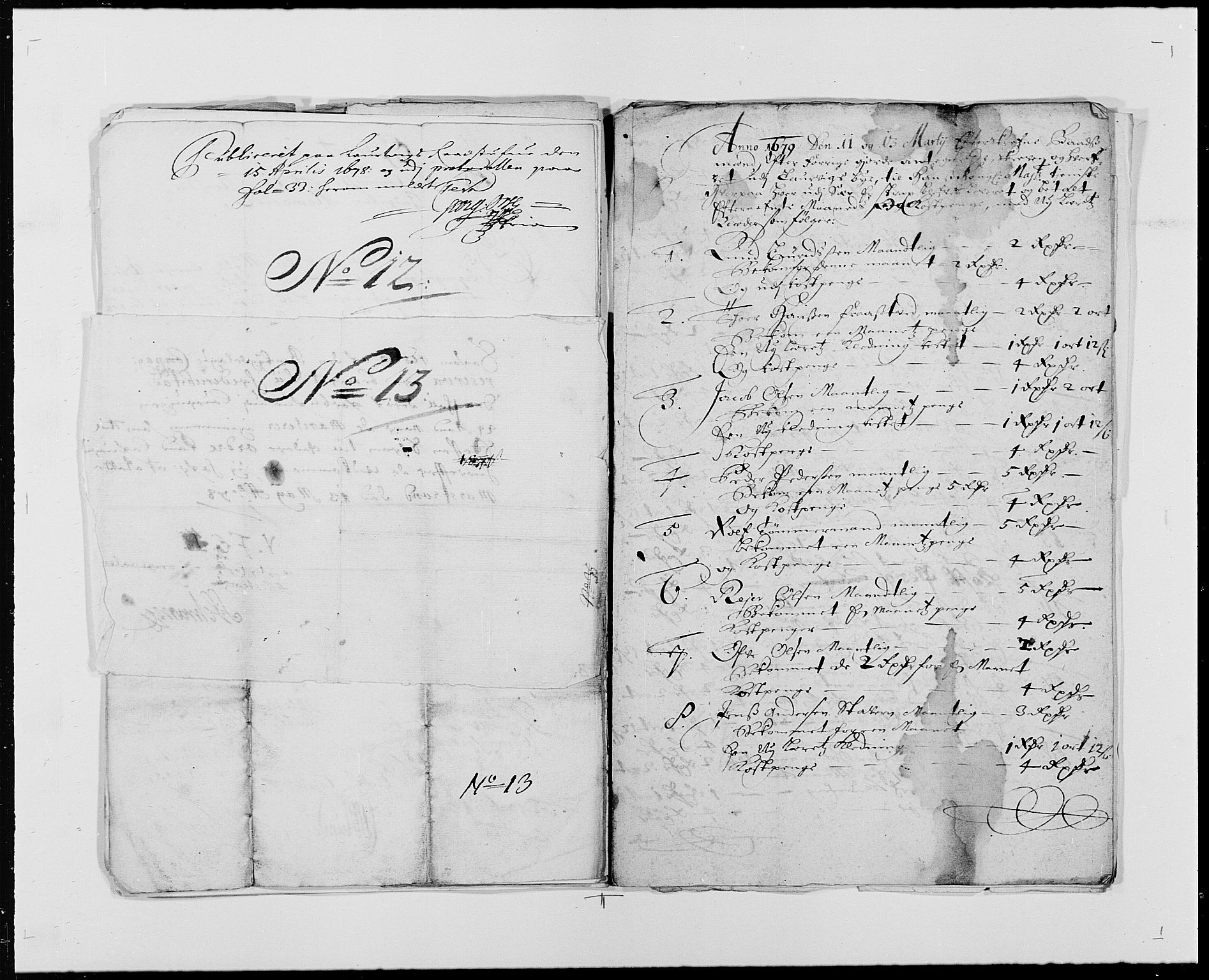 Rentekammeret inntil 1814, Reviderte regnskaper, Byregnskaper, AV/RA-EA-4066/R/Ri/L0177: [I1] Kontribusjonsregnskap, 1675-1689, s. 414
