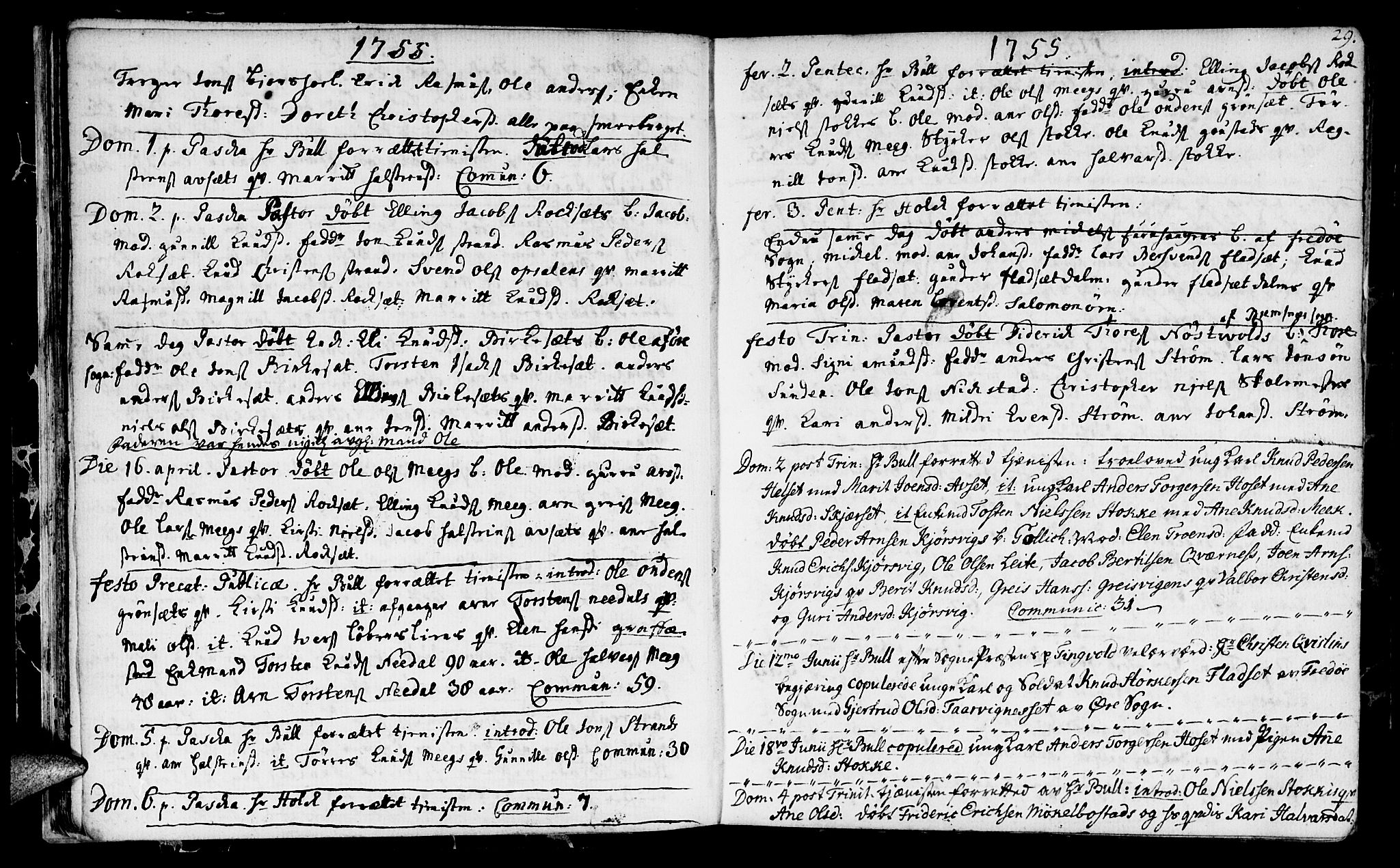 Ministerialprotokoller, klokkerbøker og fødselsregistre - Møre og Romsdal, AV/SAT-A-1454/568/L0798: Ministerialbok nr. 568A07, 1753-1780, s. 28-29
