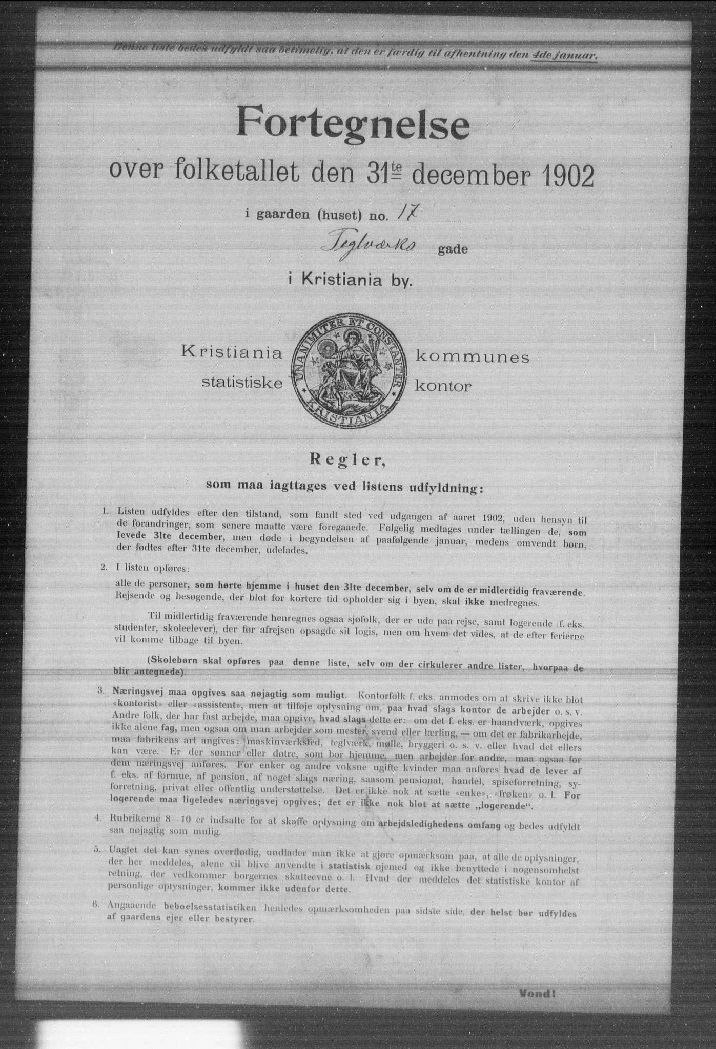 OBA, Kommunal folketelling 31.12.1902 for Kristiania kjøpstad, 1902, s. 20096