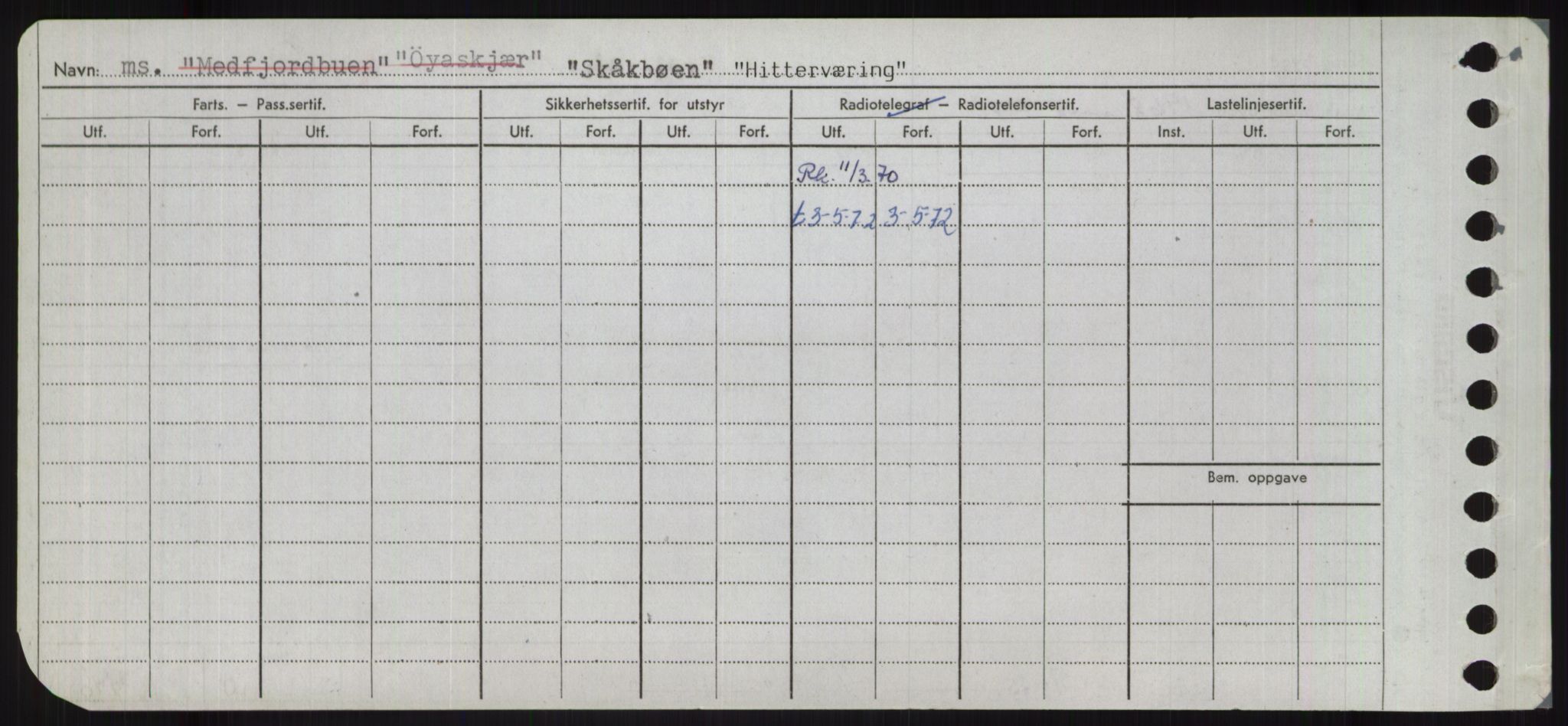 Sjøfartsdirektoratet med forløpere, Skipsmålingen, RA/S-1627/H/Ha/L0003/0001: Fartøy, Hilm-Mar / Fartøy, Hilm-Kol, s. 22