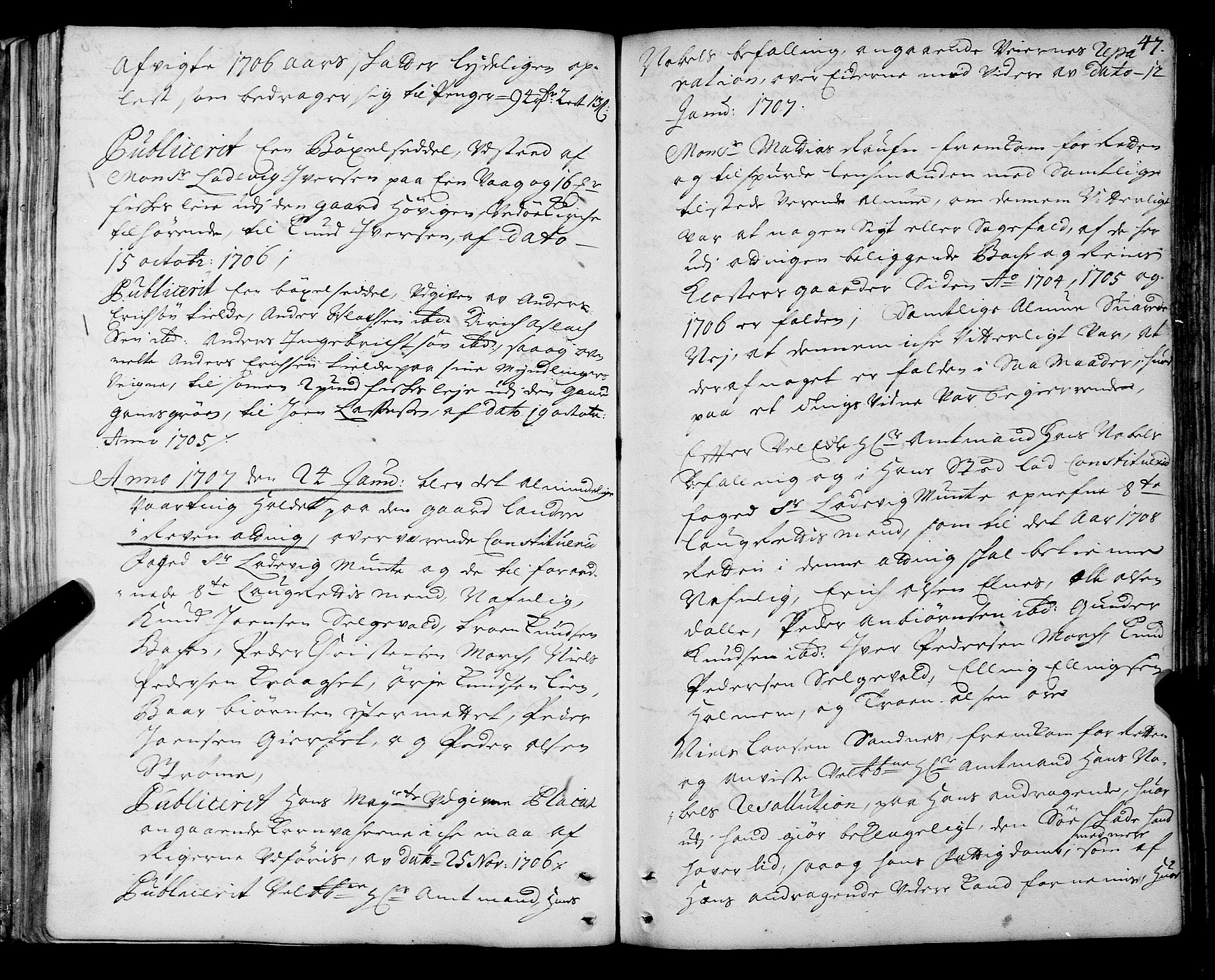 Romsdal sorenskriveri, AV/SAT-A-4149/1/1/1A/L0005: Tingbok, 1706-1711, s. 46b-47a