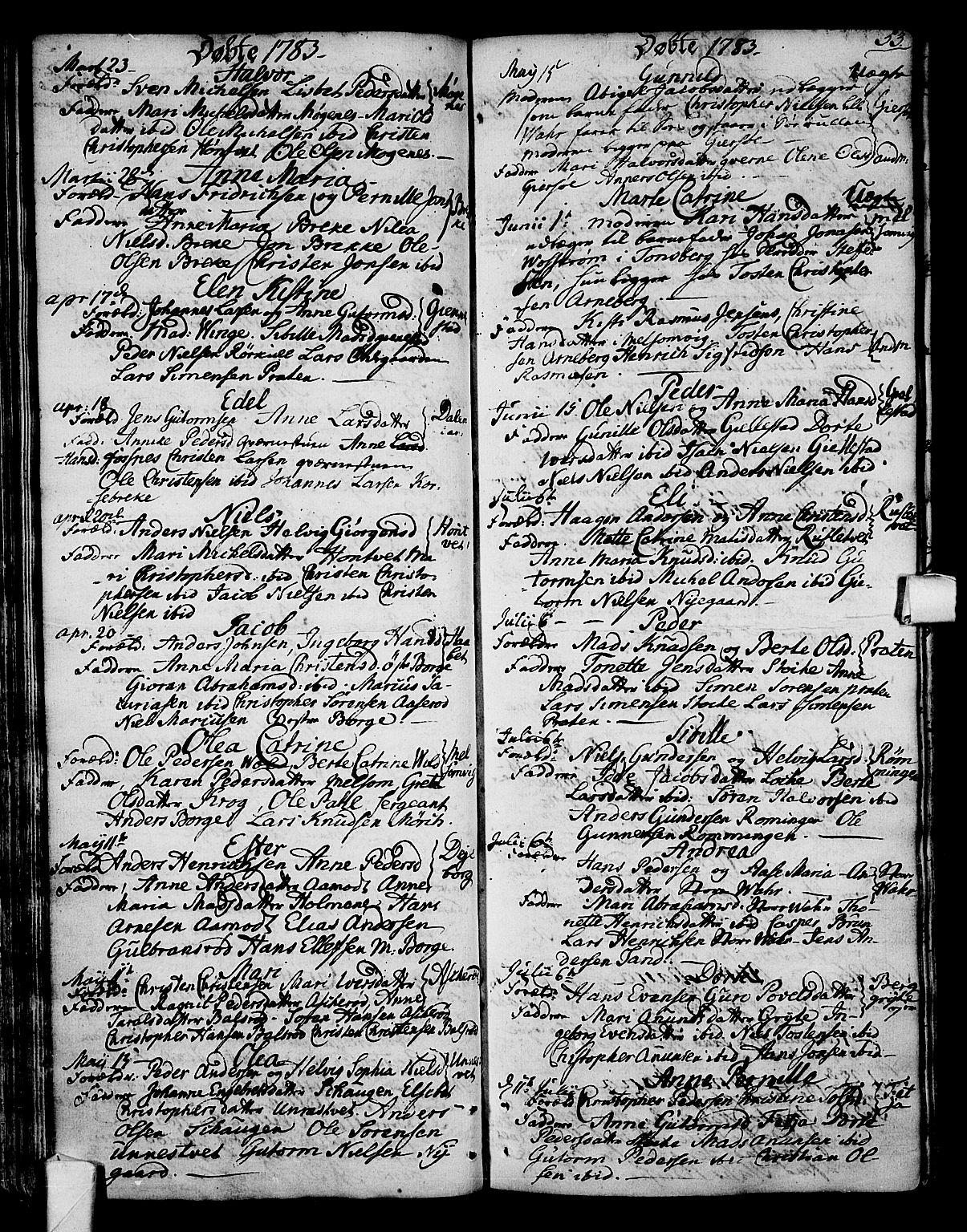 Stokke kirkebøker, AV/SAKO-A-320/F/Fa/L0003: Ministerialbok nr. I 3, 1771-1803, s. 53
