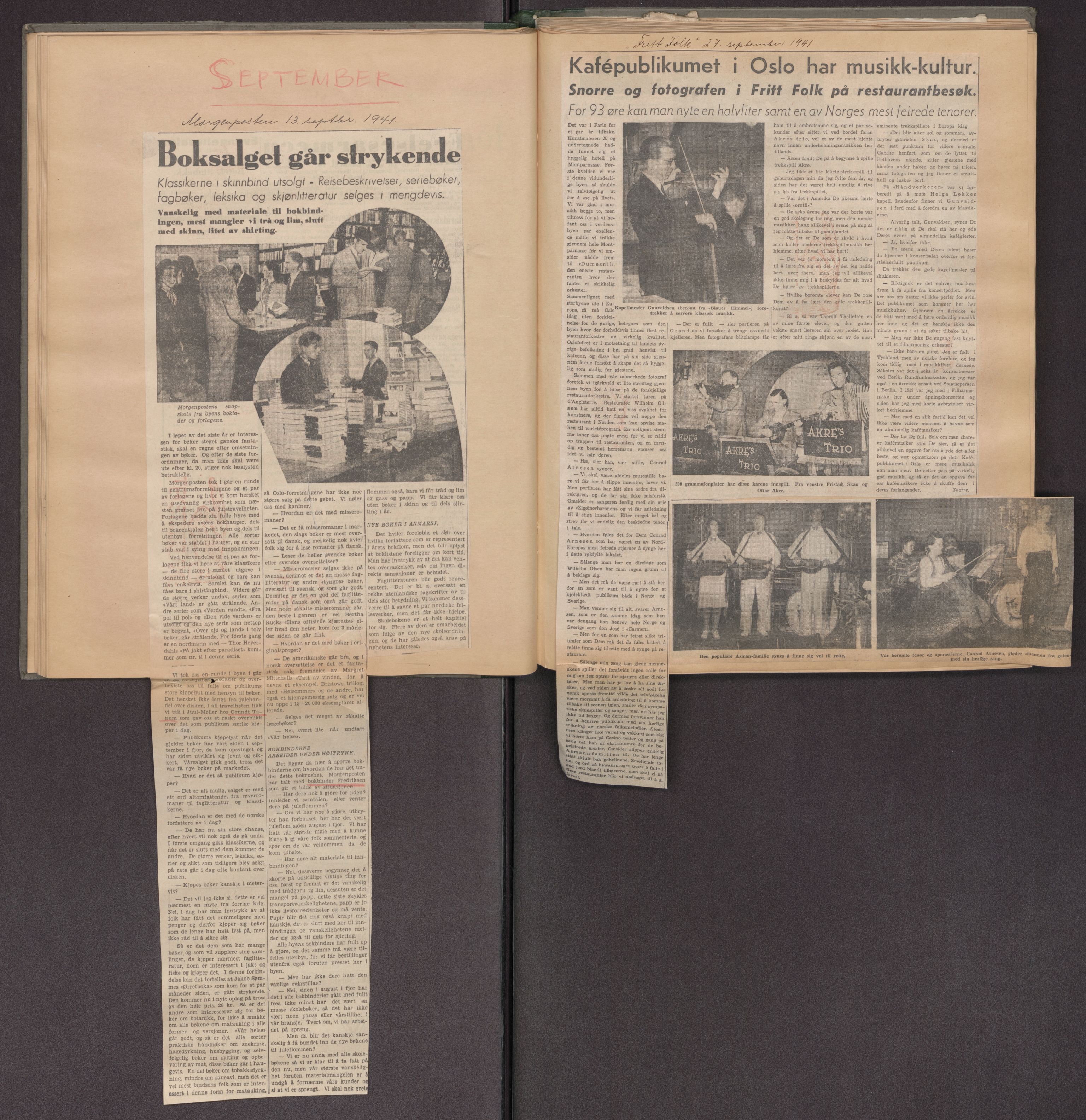 Tekstreklameutvalget, AV/RA-PA-0854/A/Aa/L0004: Kvartalsrapporter om virksomheten, 1940-1951