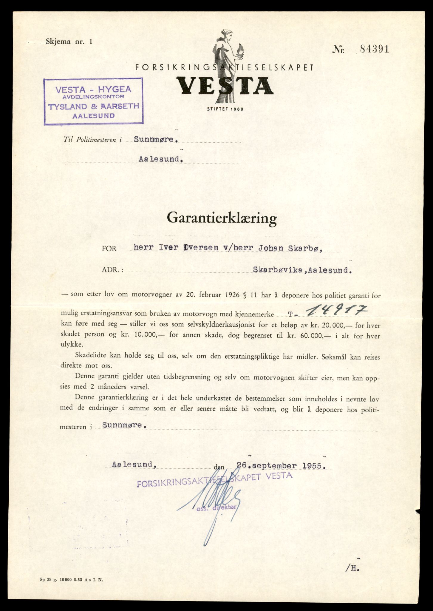 Møre og Romsdal vegkontor - Ålesund trafikkstasjon, AV/SAT-A-4099/F/Fe/L0049: Registreringskort for kjøretøy T 14864 - T 18613, 1927-1998, s. 1219
