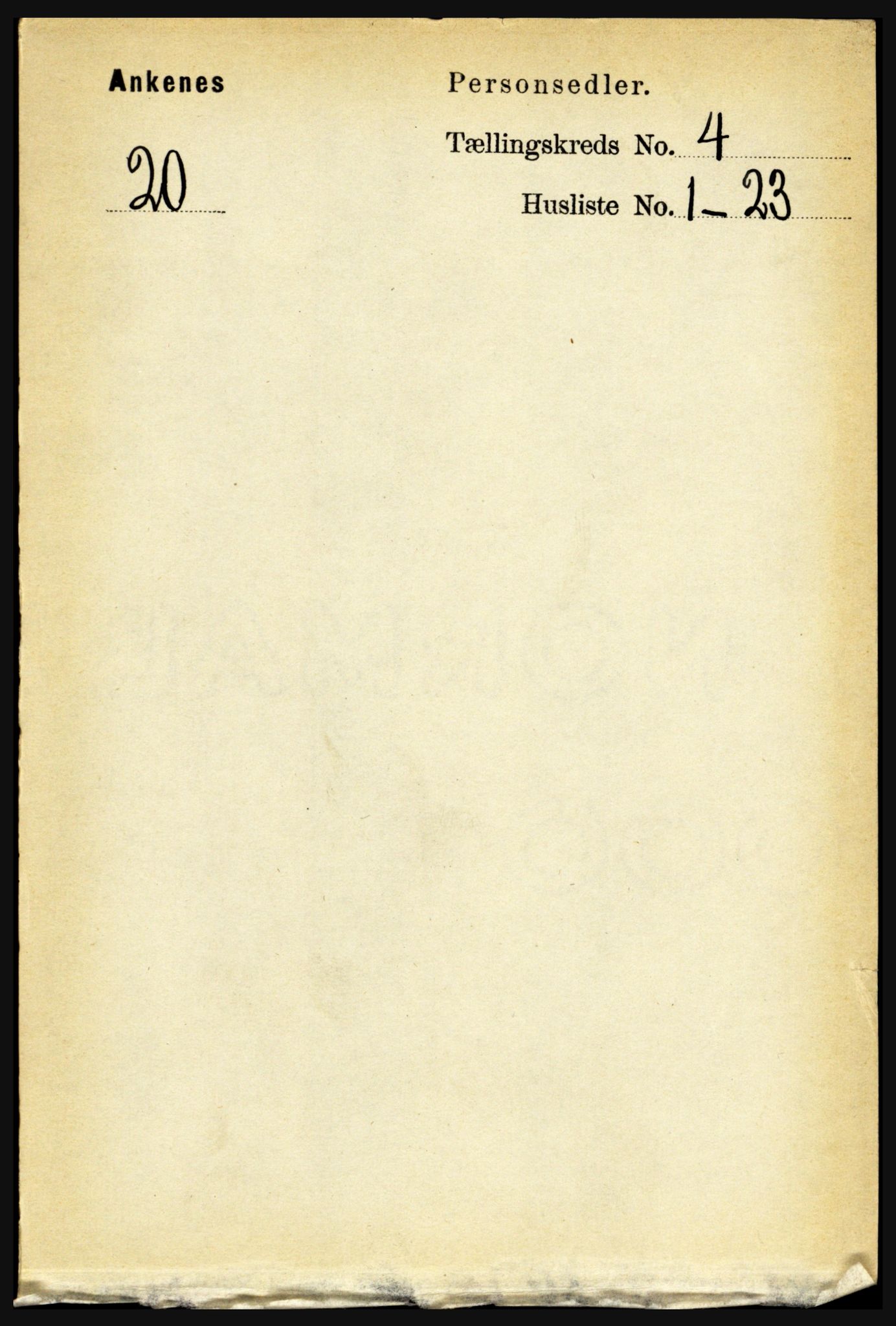 RA, Folketelling 1891 for 1855 Ankenes herred, 1891, s. 2309