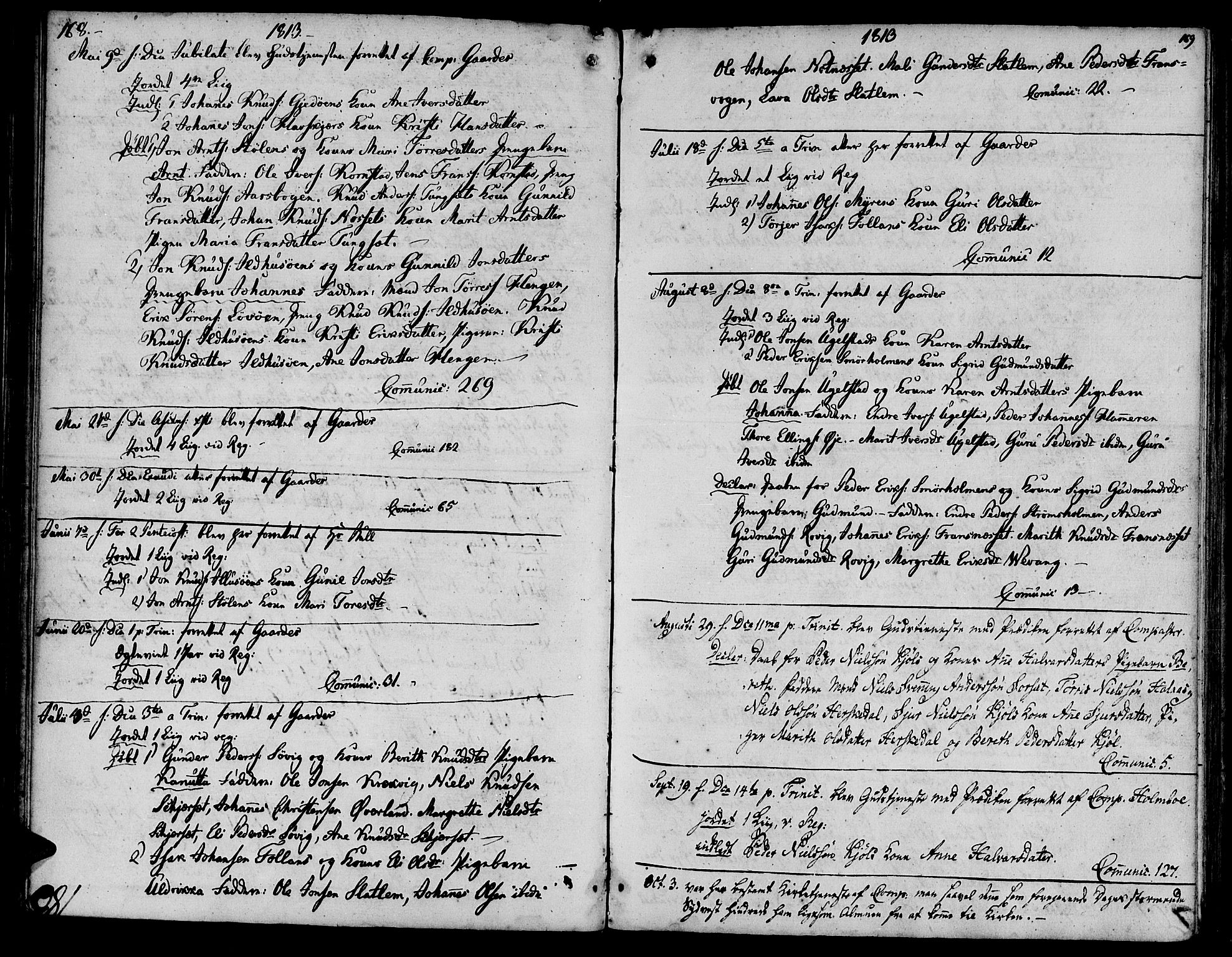 Ministerialprotokoller, klokkerbøker og fødselsregistre - Møre og Romsdal, SAT/A-1454/570/L0830: Ministerialbok nr. 570A04, 1789-1819, s. 168-169