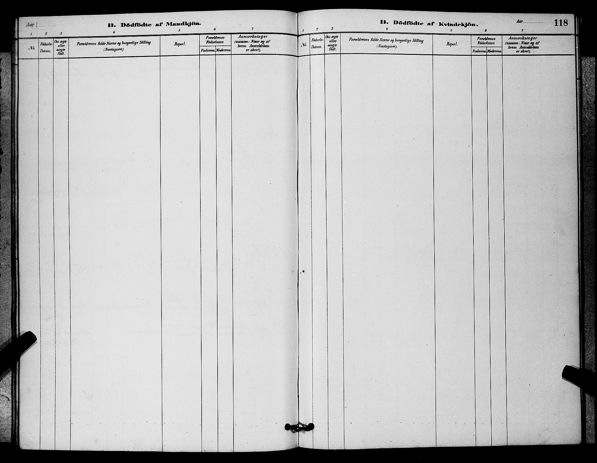 Lye sokneprestkontor, SAST/A-101794/001/30BB/L0006: Klokkerbok nr. B 6, 1879-1888, s. 118