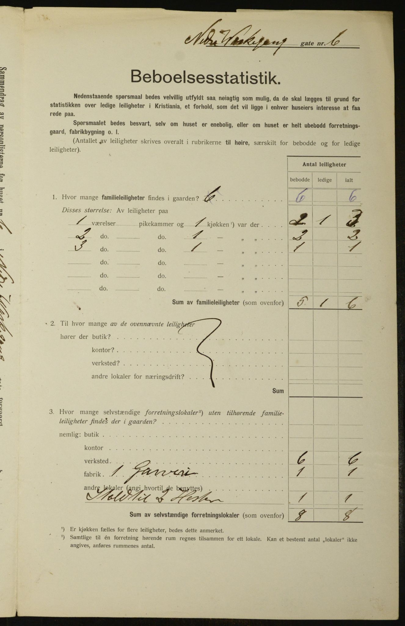 OBA, Kommunal folketelling 1.2.1912 for Kristiania, 1912, s. 70109
