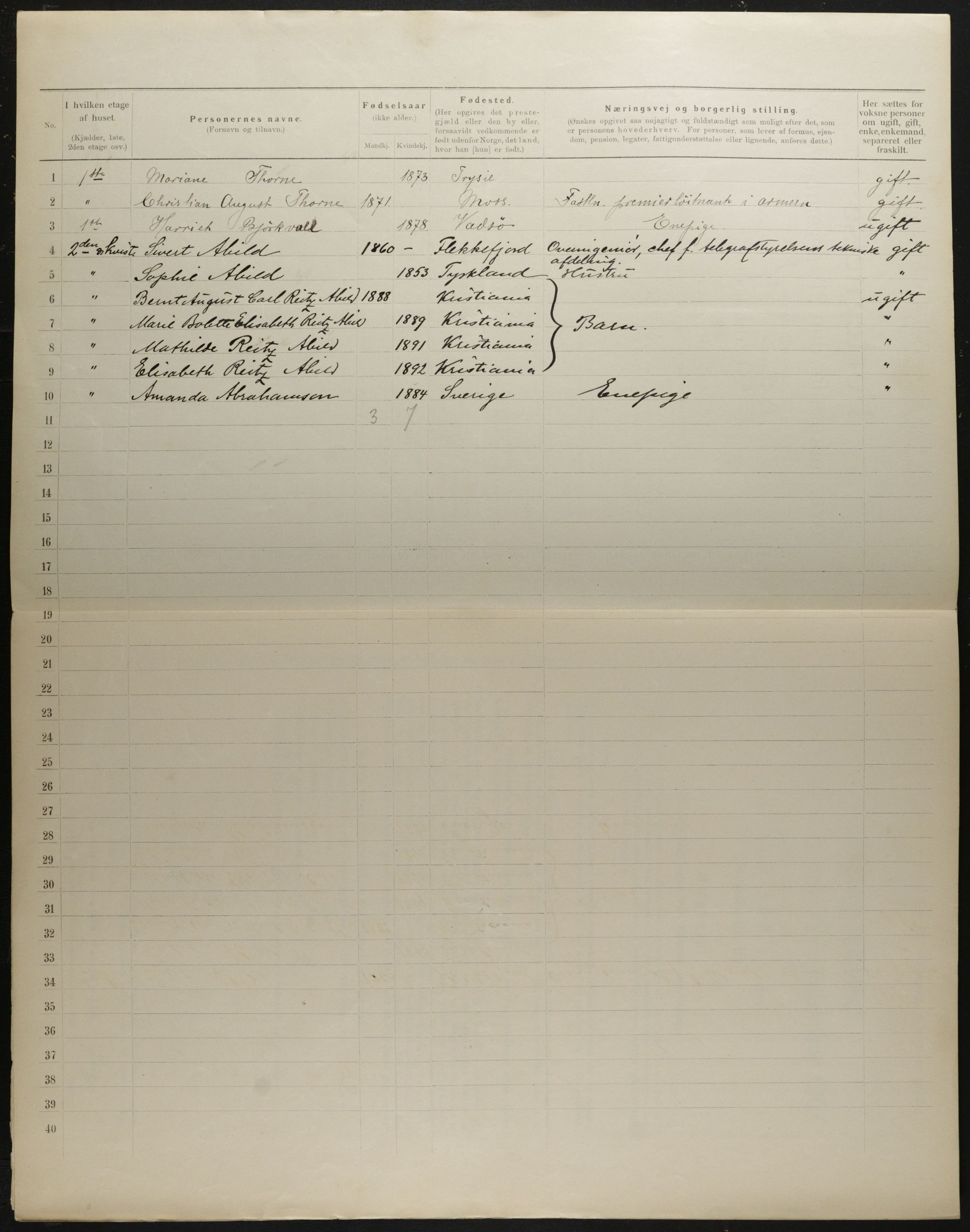 OBA, Kommunal folketelling 31.12.1901 for Kristiania kjøpstad, 1901, s. 1816