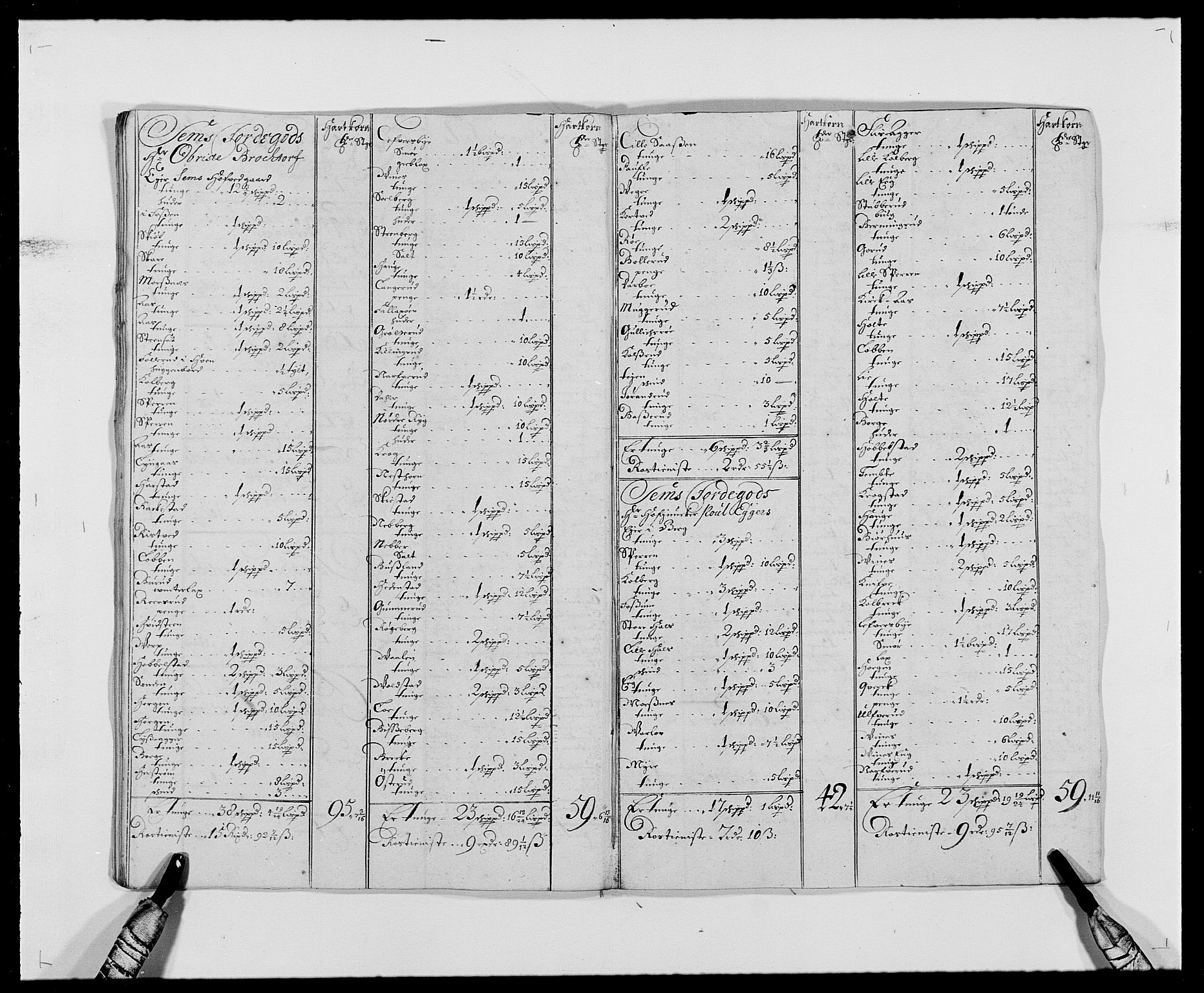 Rentekammeret inntil 1814, Reviderte regnskaper, Fogderegnskap, AV/RA-EA-4092/R28/L1690: Fogderegnskap Eiker og Lier, 1692-1693, s. 79