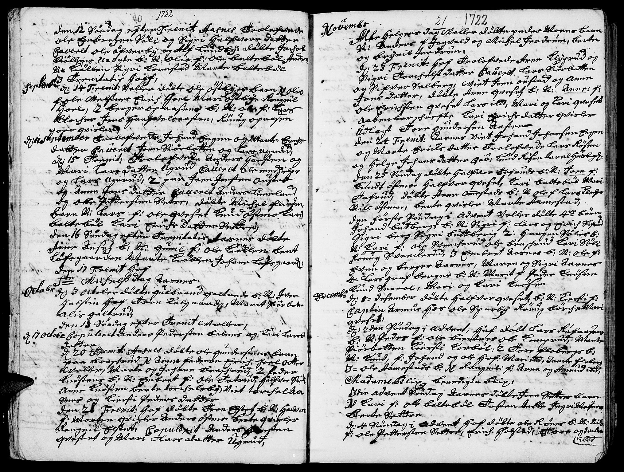 Hof prestekontor, AV/SAH-PREST-038/H/Ha/Haa/L0002: Ministerialbok nr. 2, 1720-1749, s. 20-21