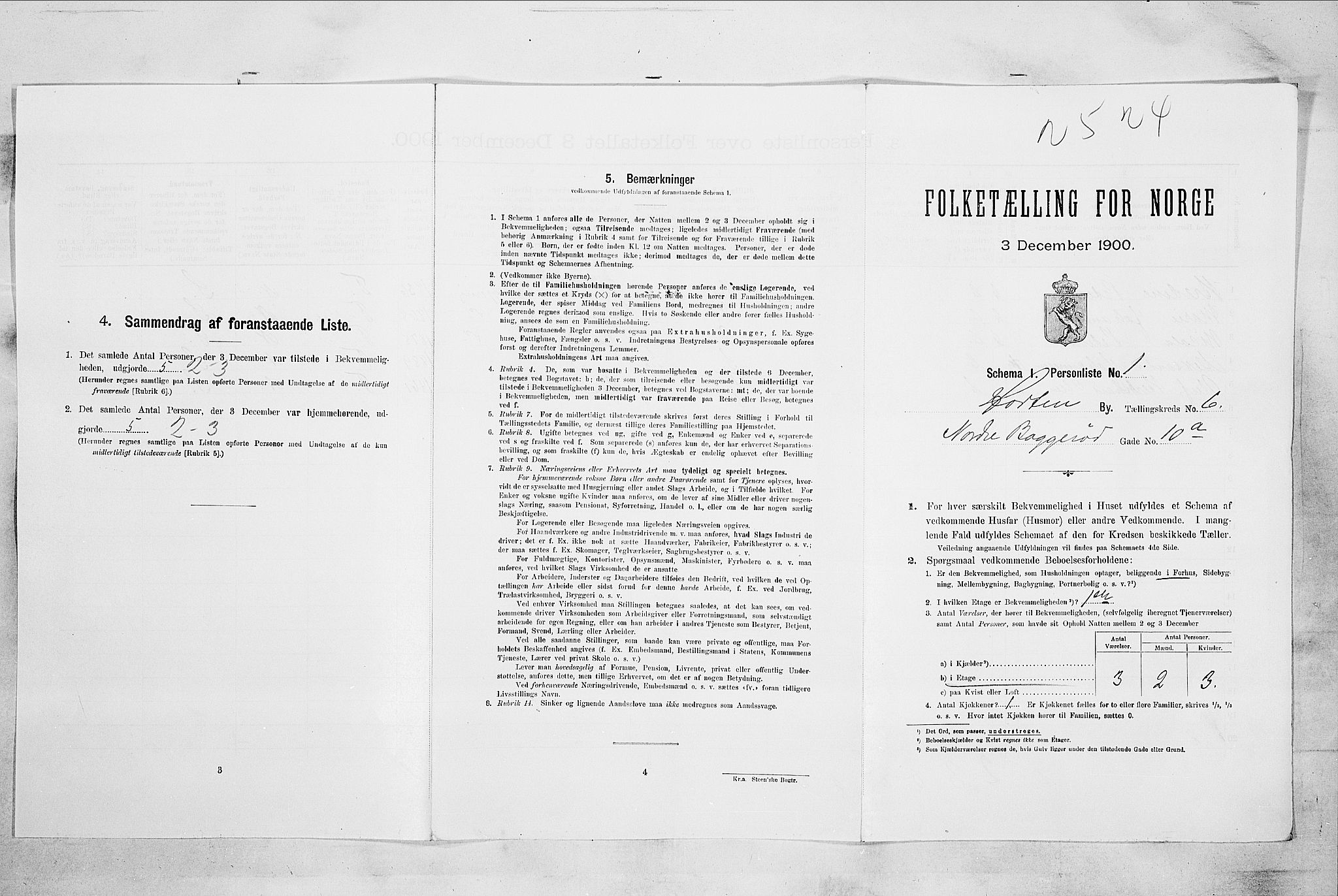RA, Folketelling 1900 for 0703 Horten ladested, 1900, s. 4458