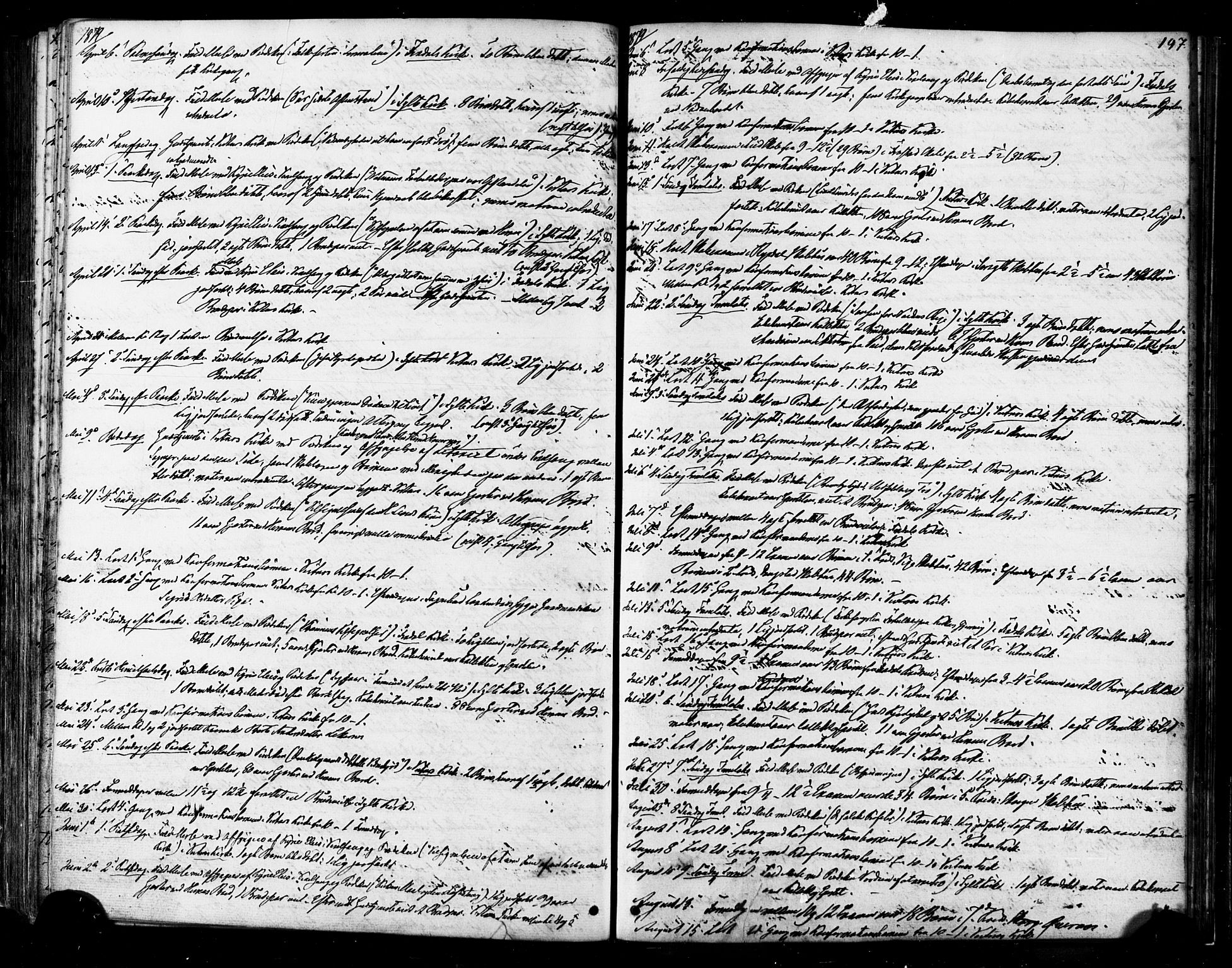 Ministerialprotokoller, klokkerbøker og fødselsregistre - Møre og Romsdal, AV/SAT-A-1454/539/L0530: Ministerialbok nr. 539A03, 1872-1886, s. 197