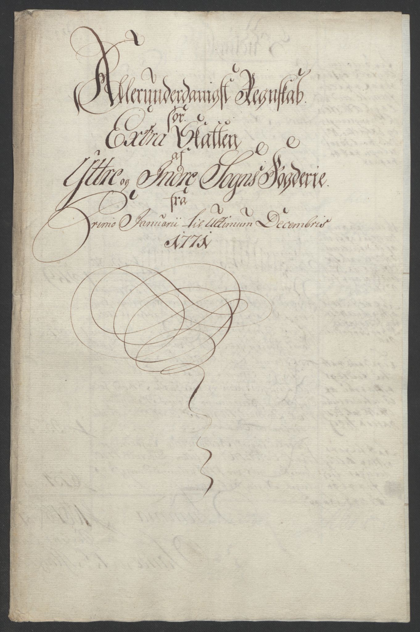 Rentekammeret inntil 1814, Realistisk ordnet avdeling, AV/RA-EA-4070/Ol/L0018: [Gg 10]: Ekstraskatten, 23.09.1762. Sogn, 1762-1772, s. 326