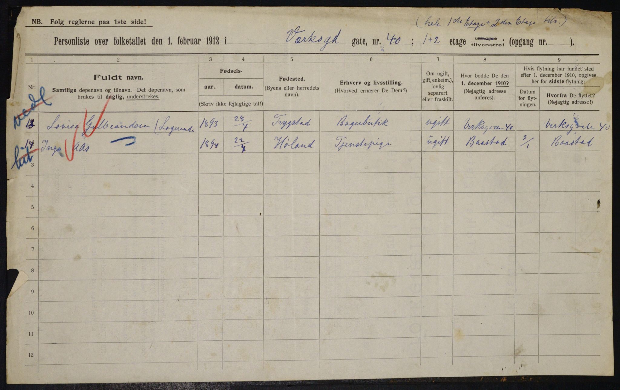 OBA, Kommunal folketelling 1.2.1912 for Kristiania, 1912, s. 122245