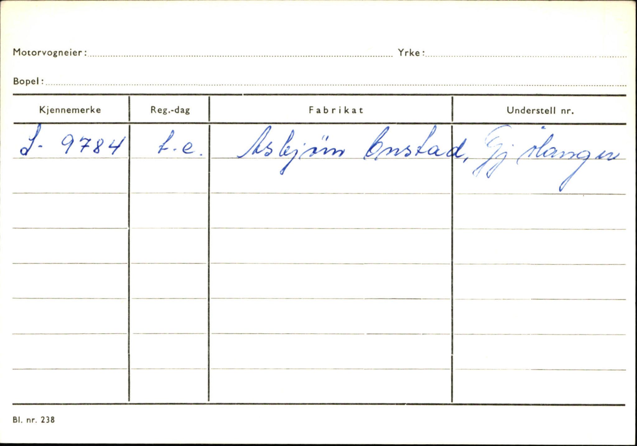 Statens vegvesen, Sogn og Fjordane vegkontor, AV/SAB-A-5301/4/F/L0125: Eigarregister Sogndal V-Å. Aurland A-Å. Fjaler A-N, 1945-1975, s. 2450