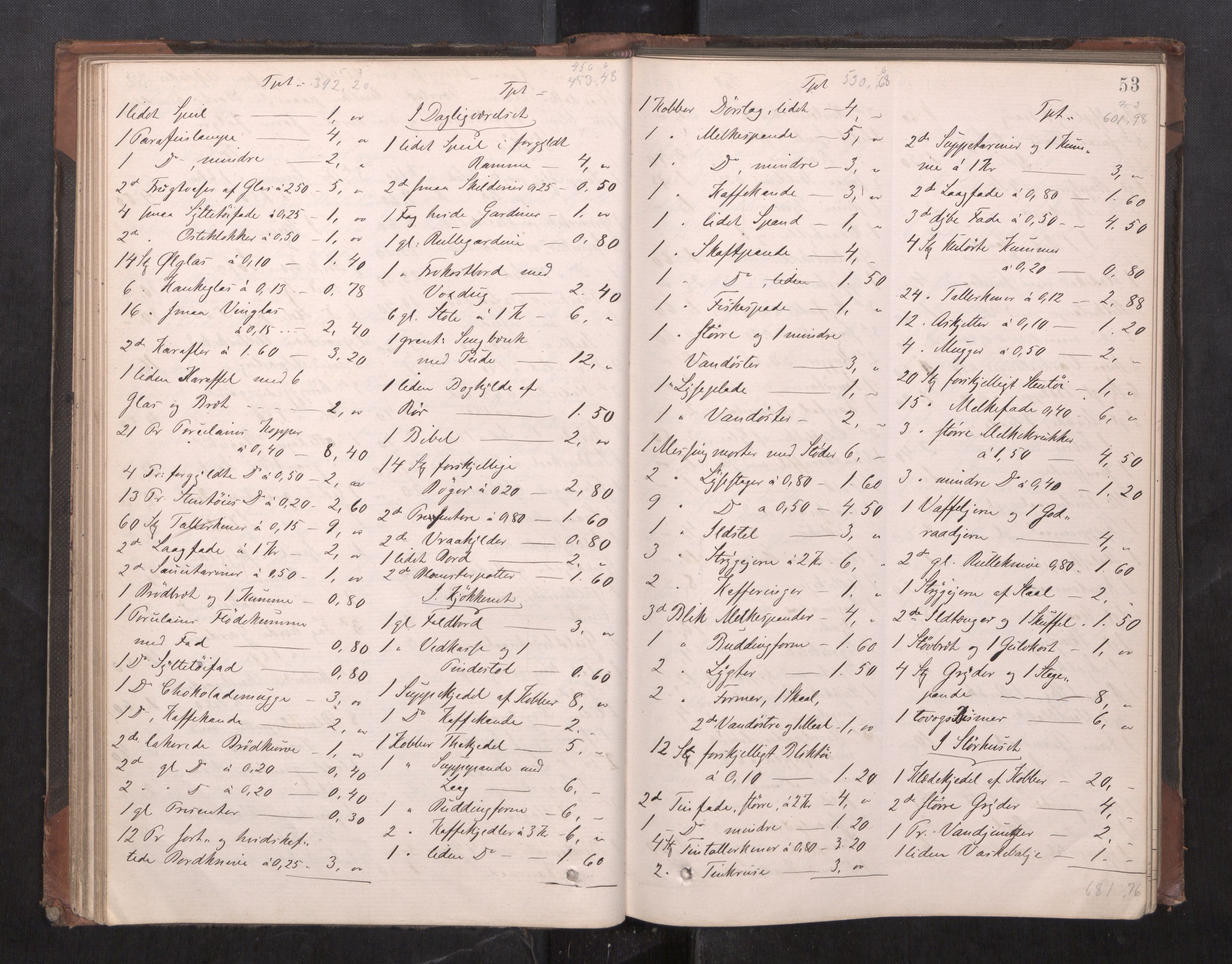 Trondheim byfogd, AV/SAT-A-0003/1/3/3C/L0010: Skifteregistreringsprotokoll - 5/11-5/5. (u/ register), 1879-1887, s. 53